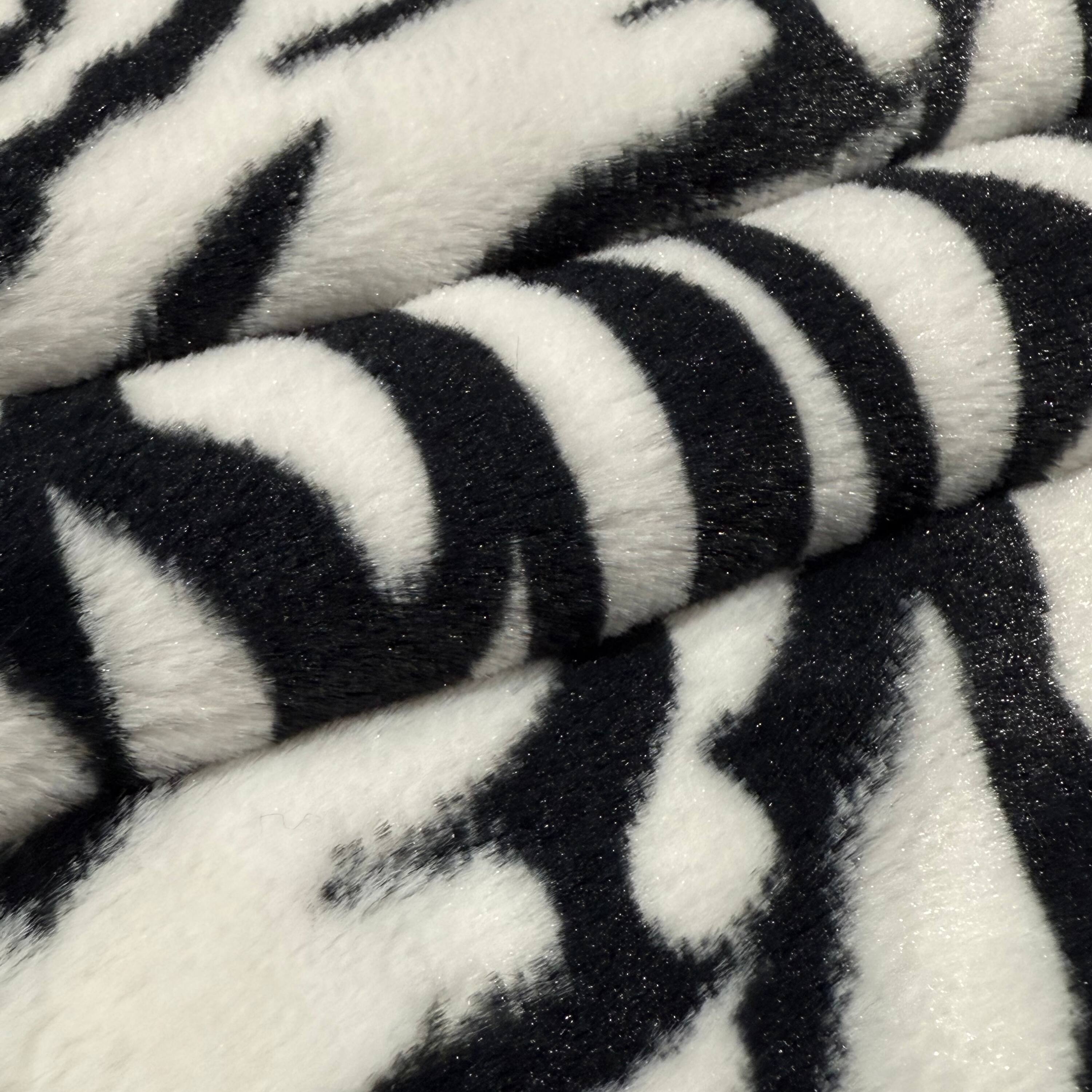 Feldman Zebra Safari Fur Poly Fabric