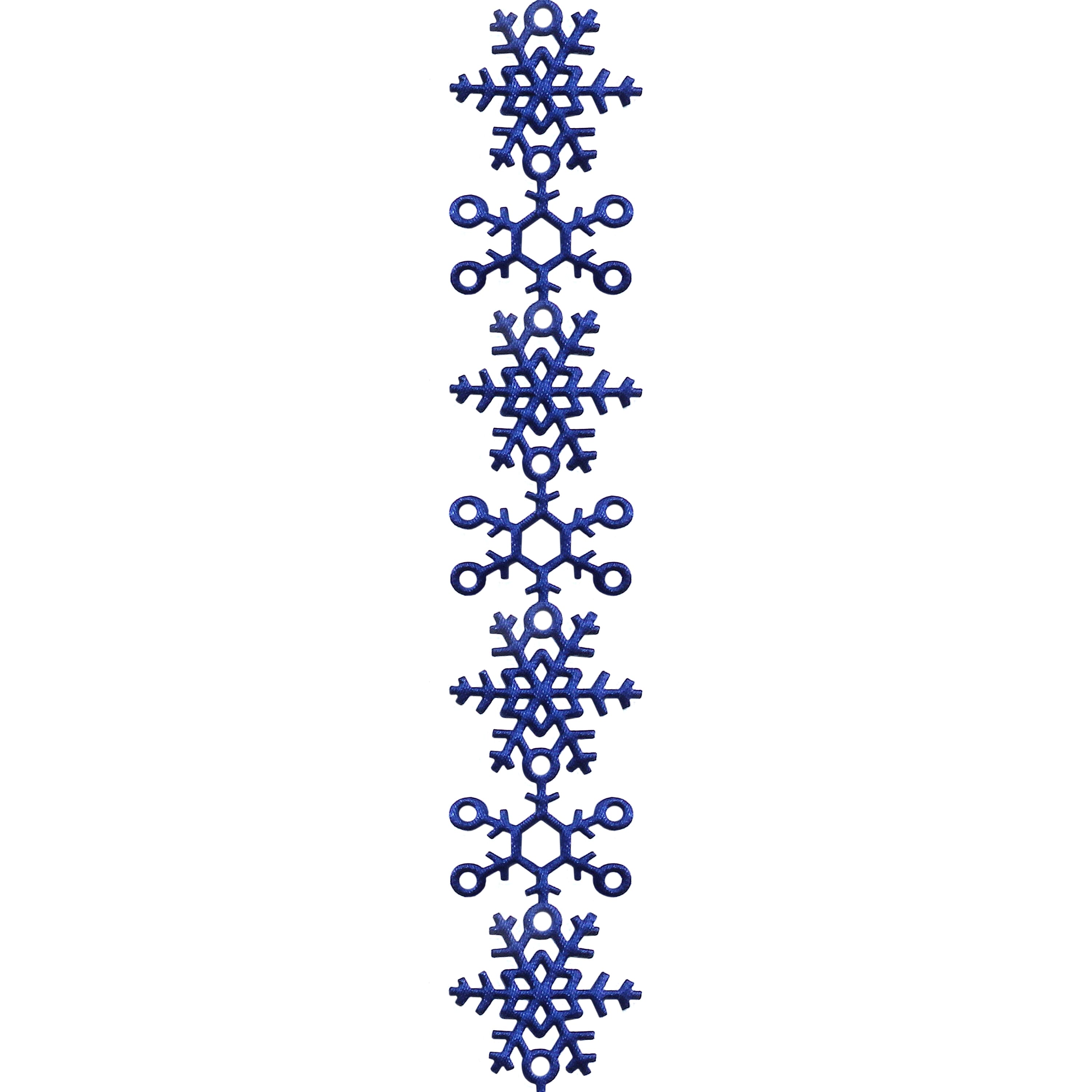 Gwen Studios 7/8" x 3yd. Die Cut Snowflakes Winter Holiday Ribbon