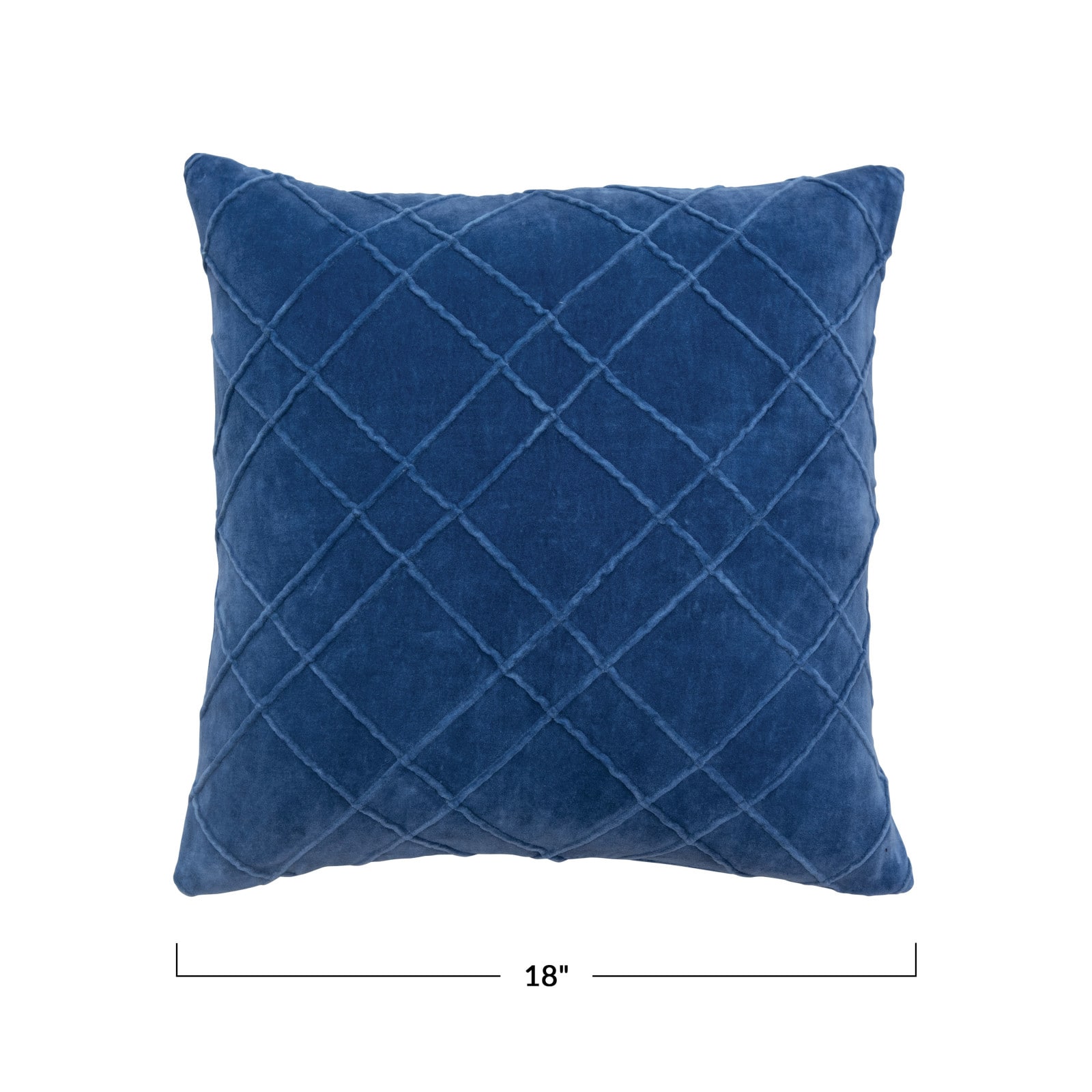 Hello Honey® Velvet Cotton Throw Pillow with Piped Pattern