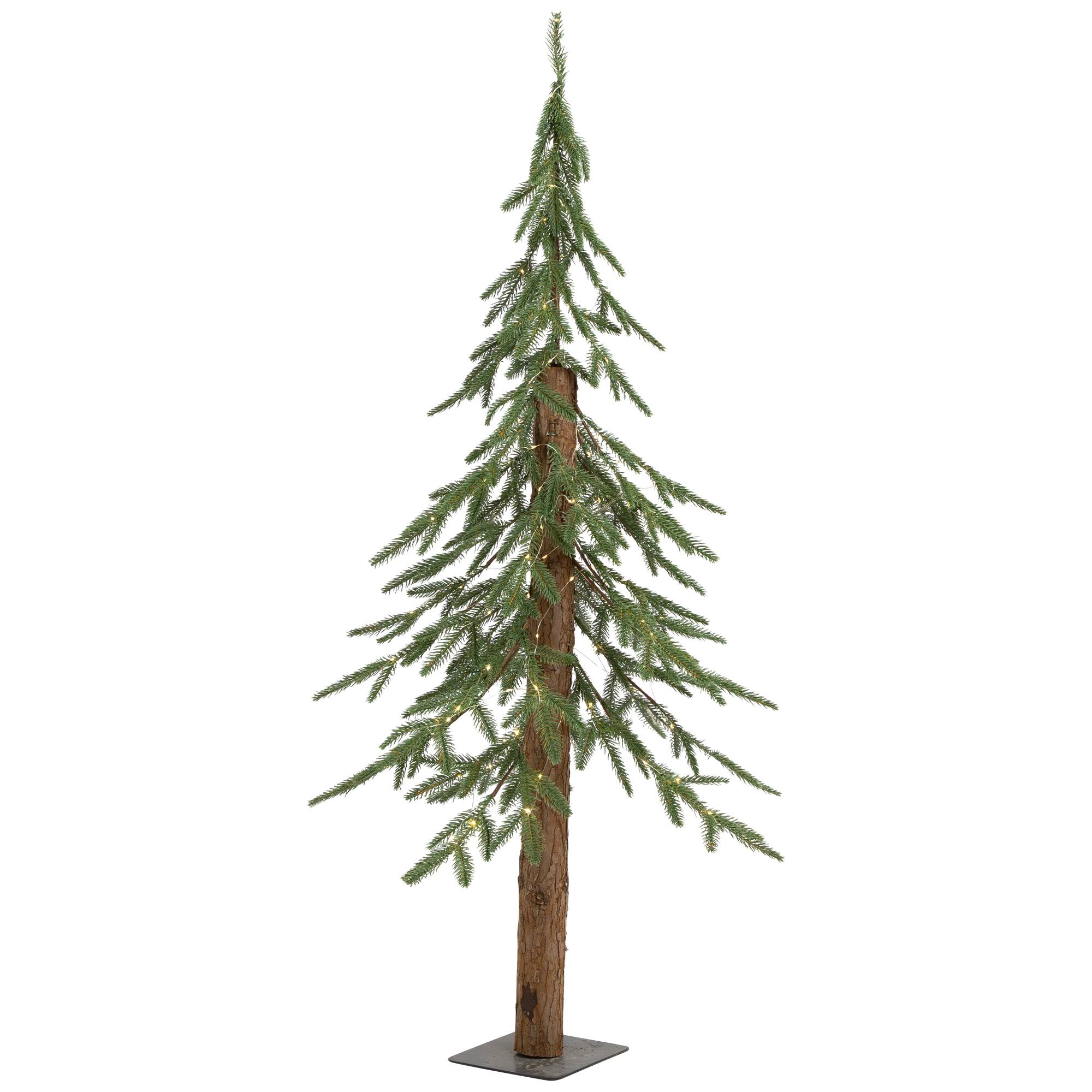4ft. Pre-Lit Alpine Artificial Christmas Tree, Clear LED Lights