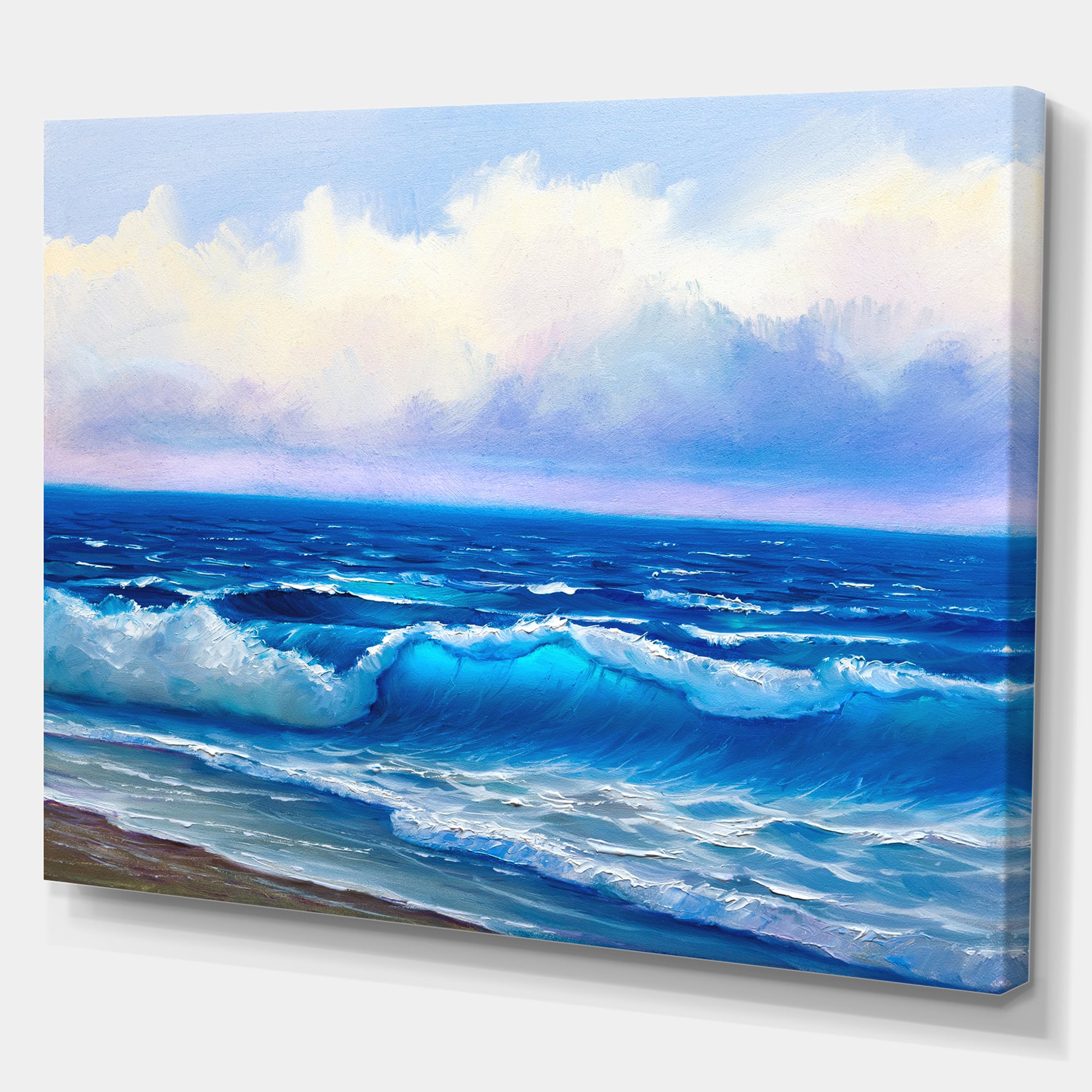 Designart - Seascape in Cloudy sky