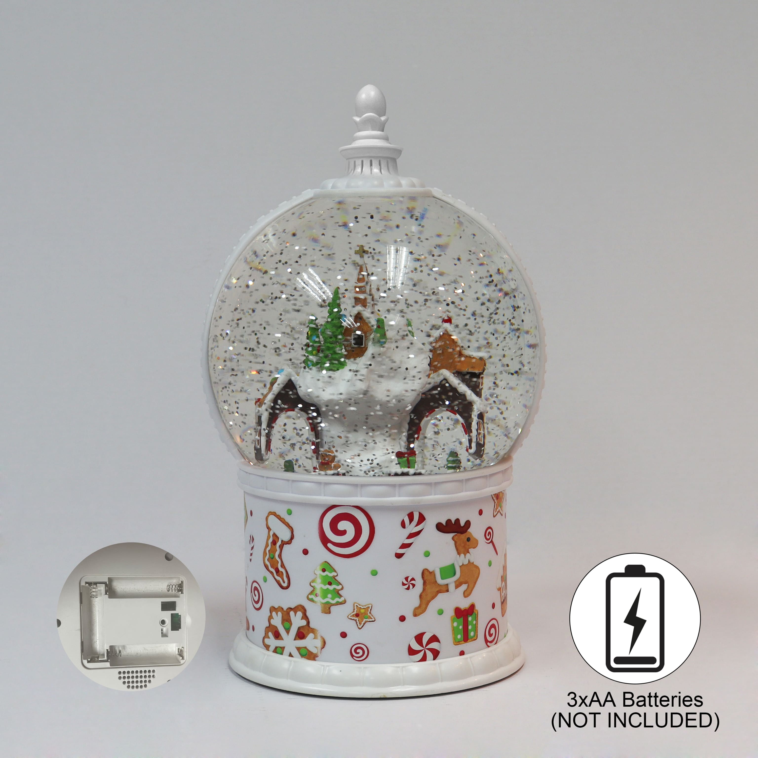 12" Acrylic Gingerbread Globe