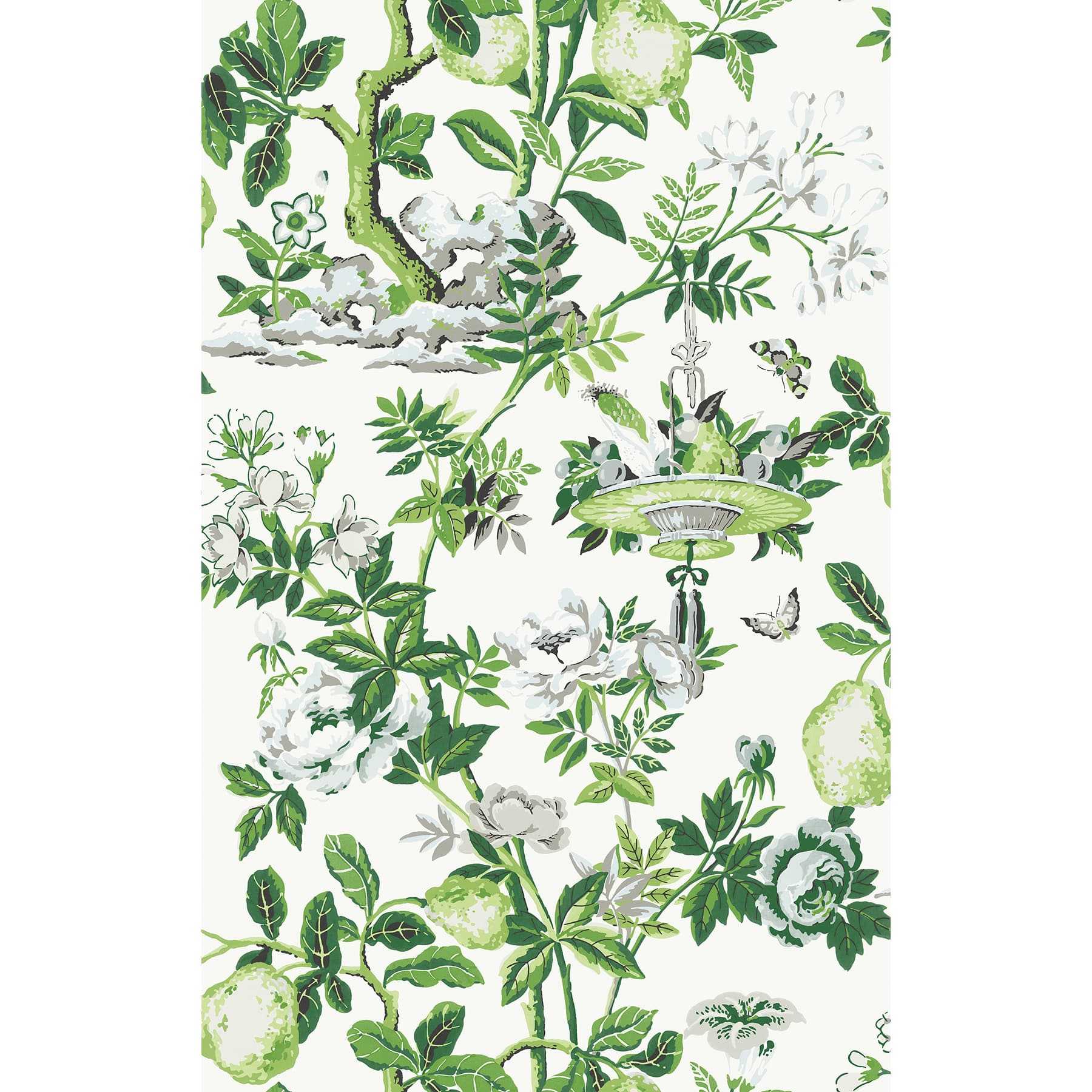 Wallpops Verdance Shantung Garden Scalamandre Self Adhesive Wallpaper
