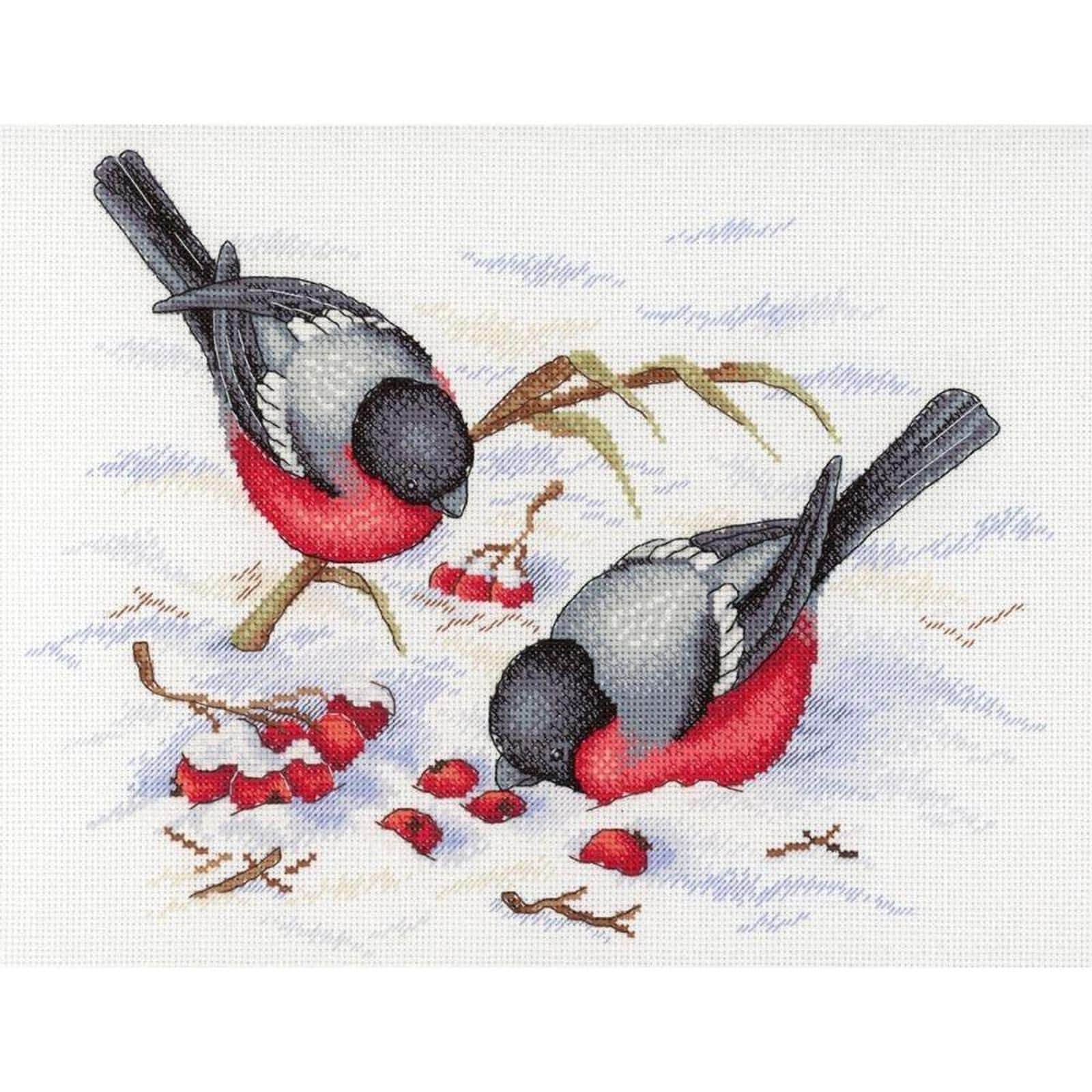 Mp Studia Winter Berries Cross Stitch Kit