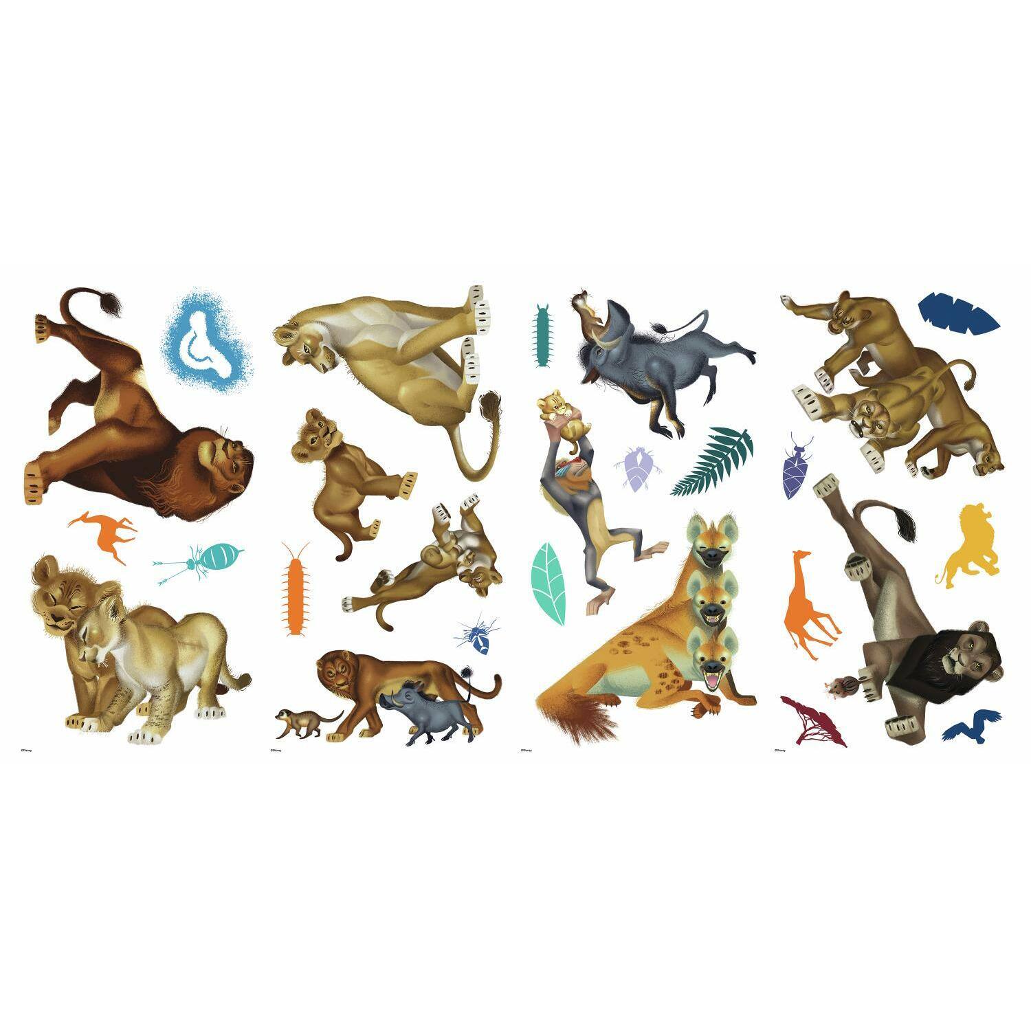 RoomMates The Lion King Character Peel & Stick Wall Decals