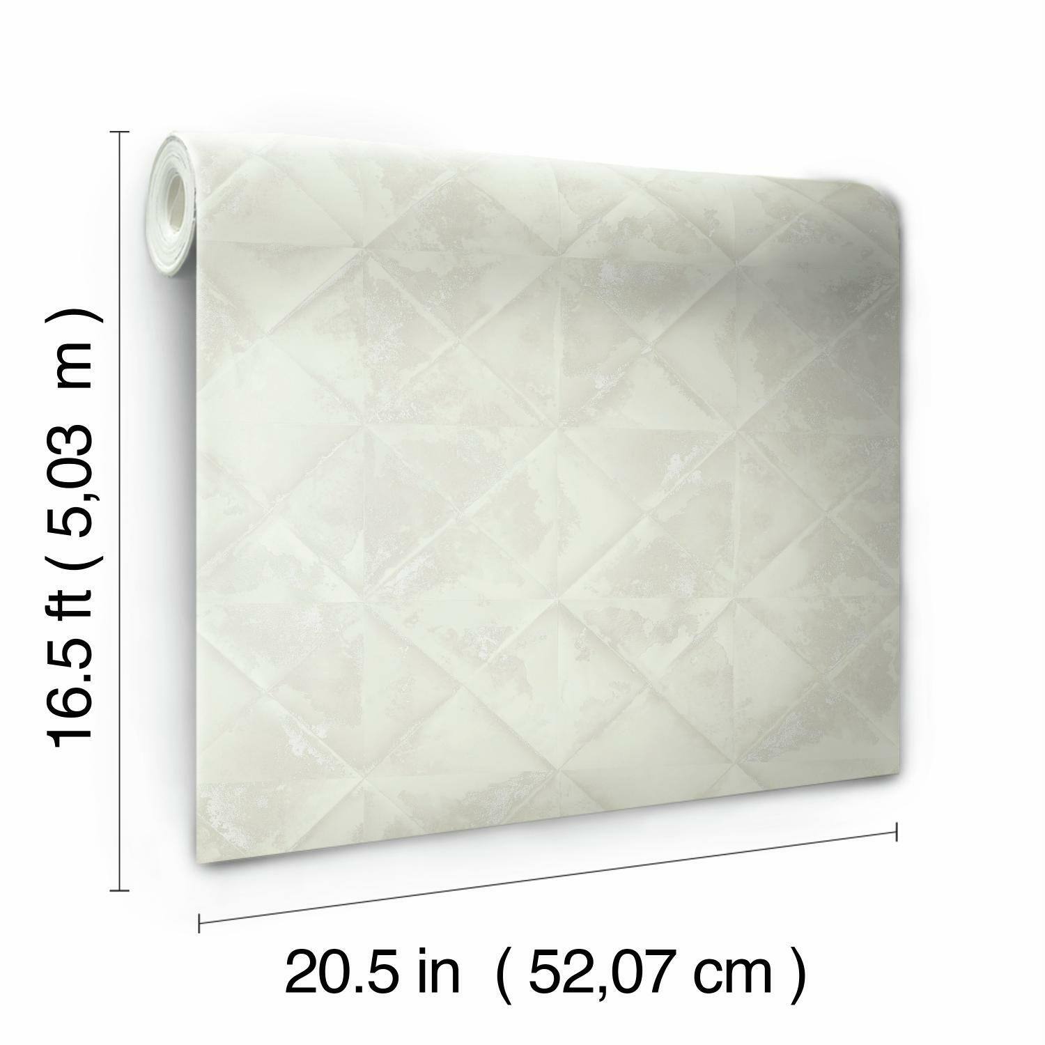 RoomMates Reclaimed Tin Diamond Peel & Stick Wallpaper