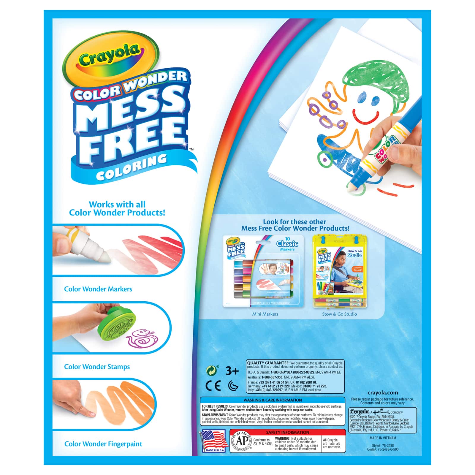 Crayola® Color Wonder Mess Free Paintbrush Pens & Paper Set, 2ct.