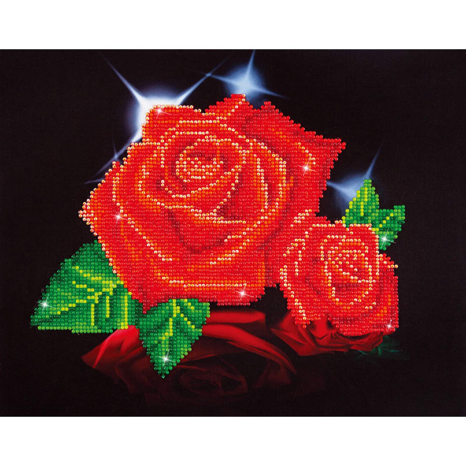 Diamond Dotz® Red Rose Sparkle Diamond Painting Artwork Kit