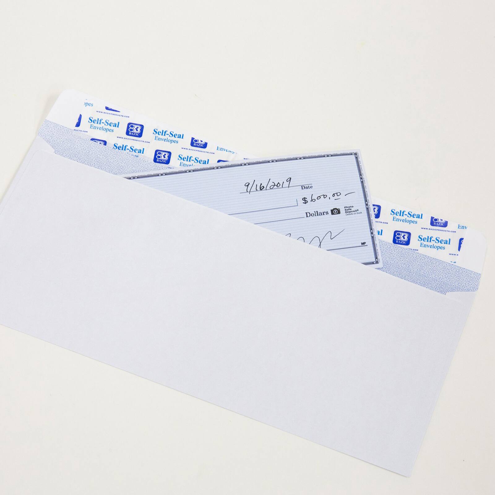 BAZIC® #10 Self-Seal Security Envelopes, 500ct.
