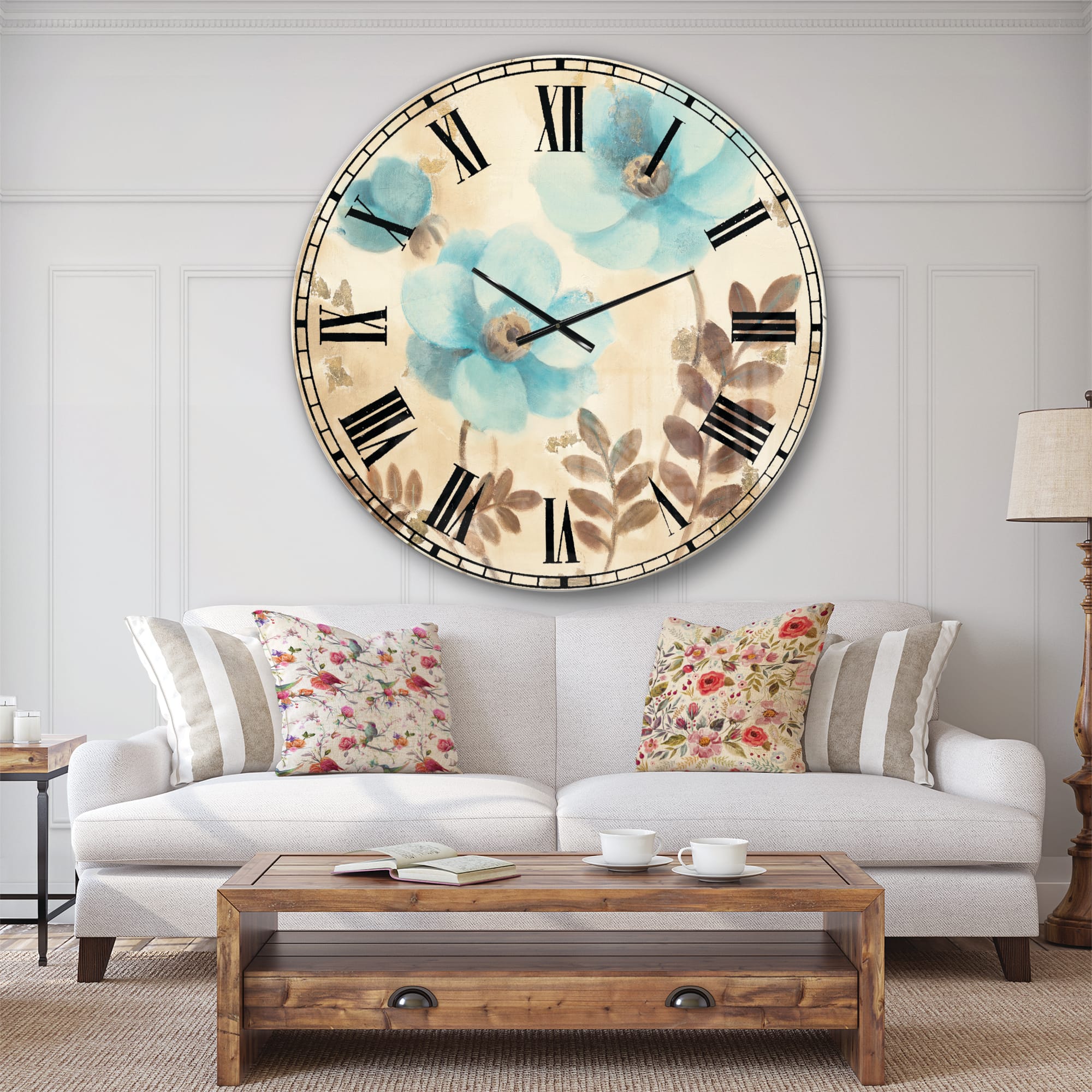 Designart 'Deer Wild And Beautiful Ii Traditional Multipanel Wall Clock