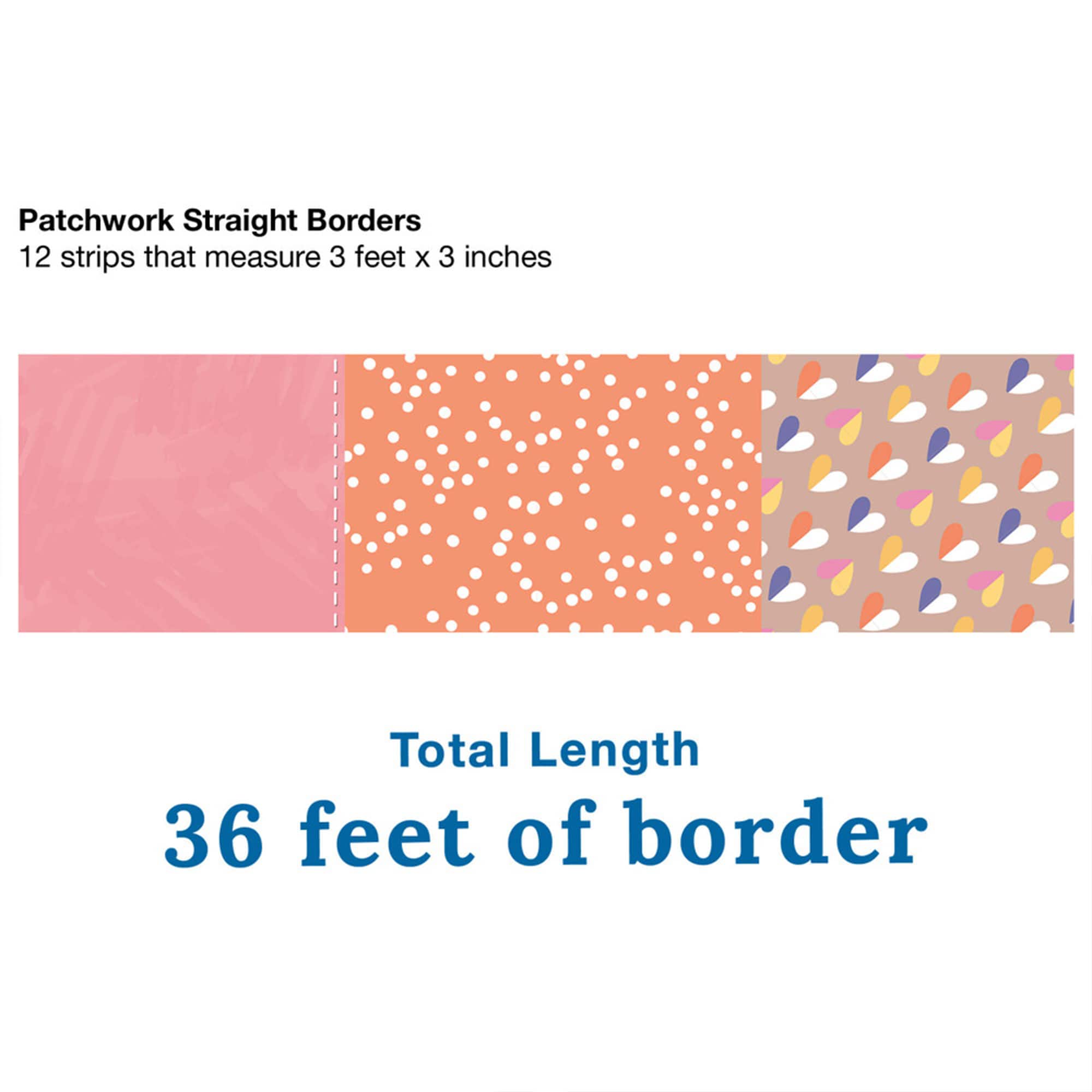 Carson Dellosa® Cool Patchwork Straight Borders Sets, 6ct.