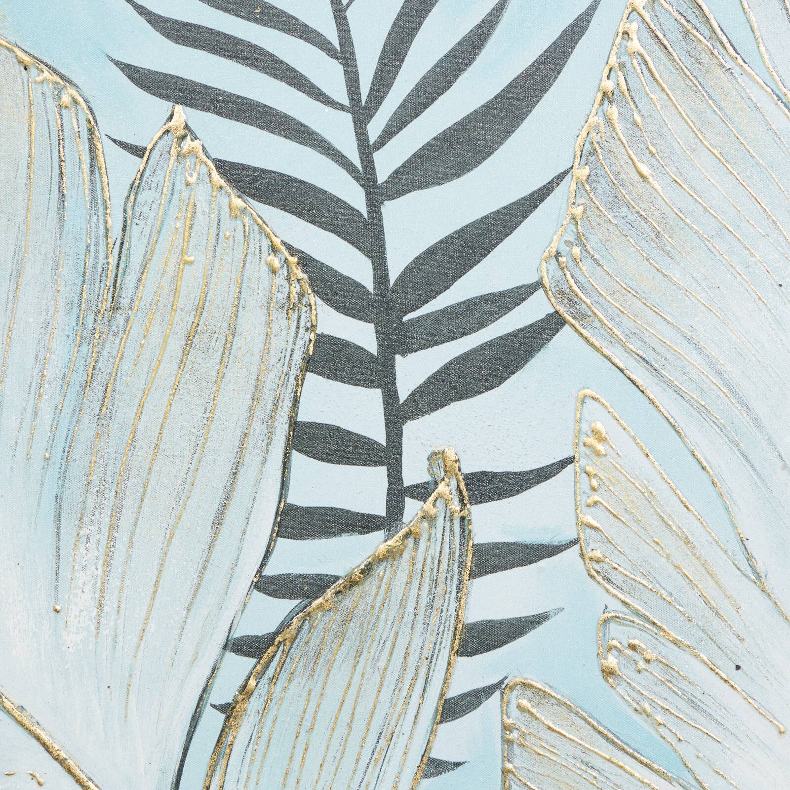 Blue Canvas Coastal Style Wall Art, 40" x 30" x 1"