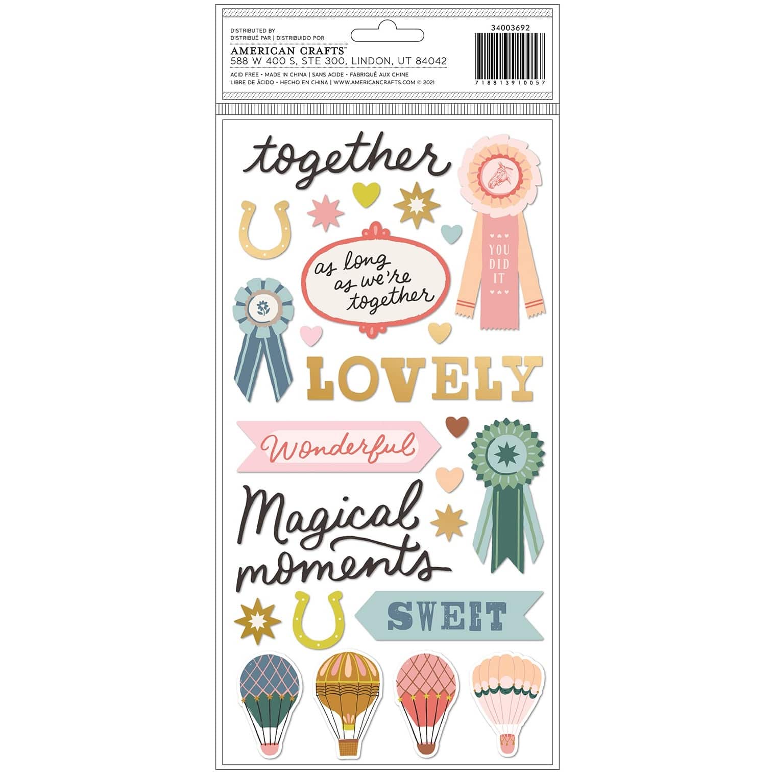 American Crafts™ Maggie Holmes Market Square Thickers Stickers