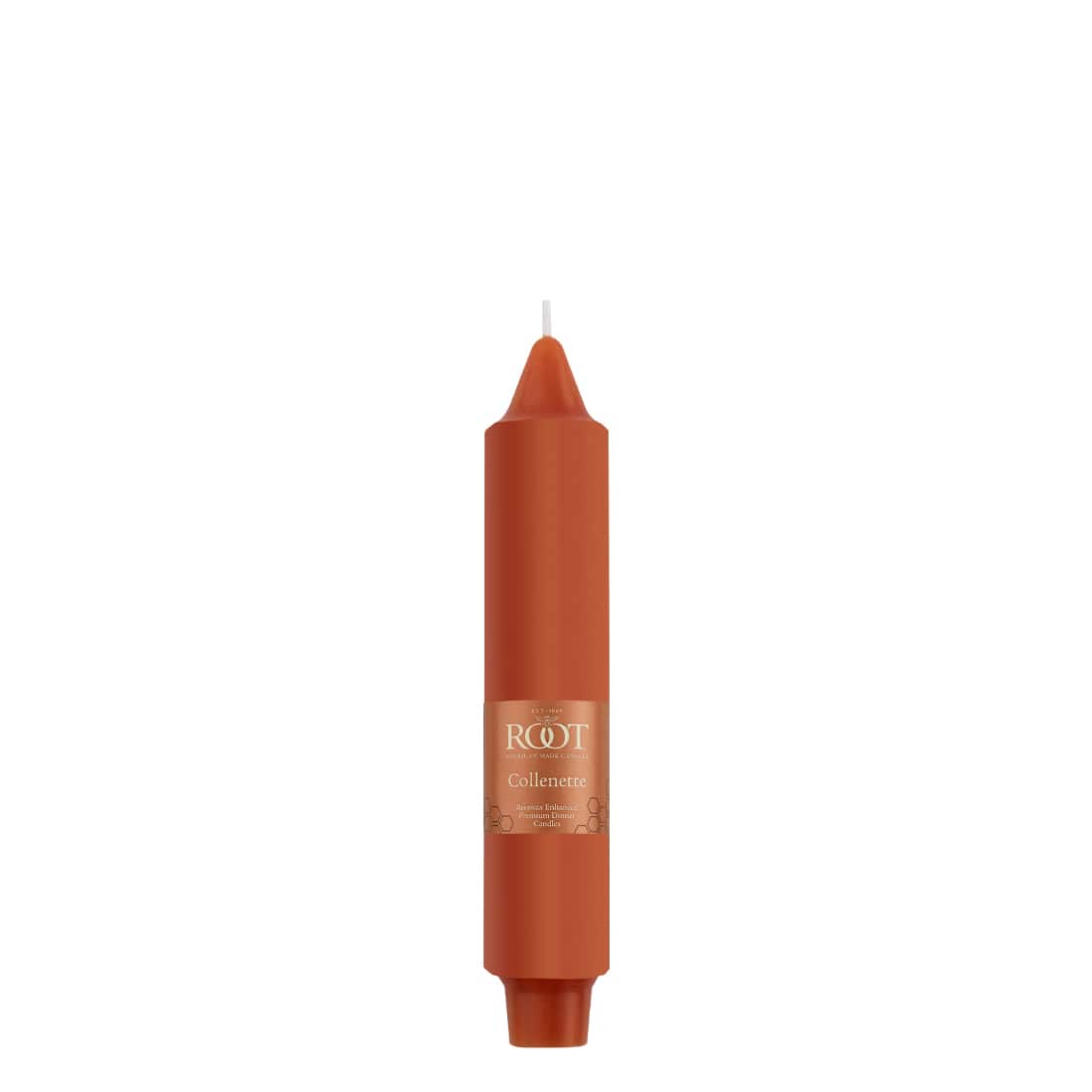 Root Candles 7" Unscented Smooth Collenette Taper Candles, 4ct.