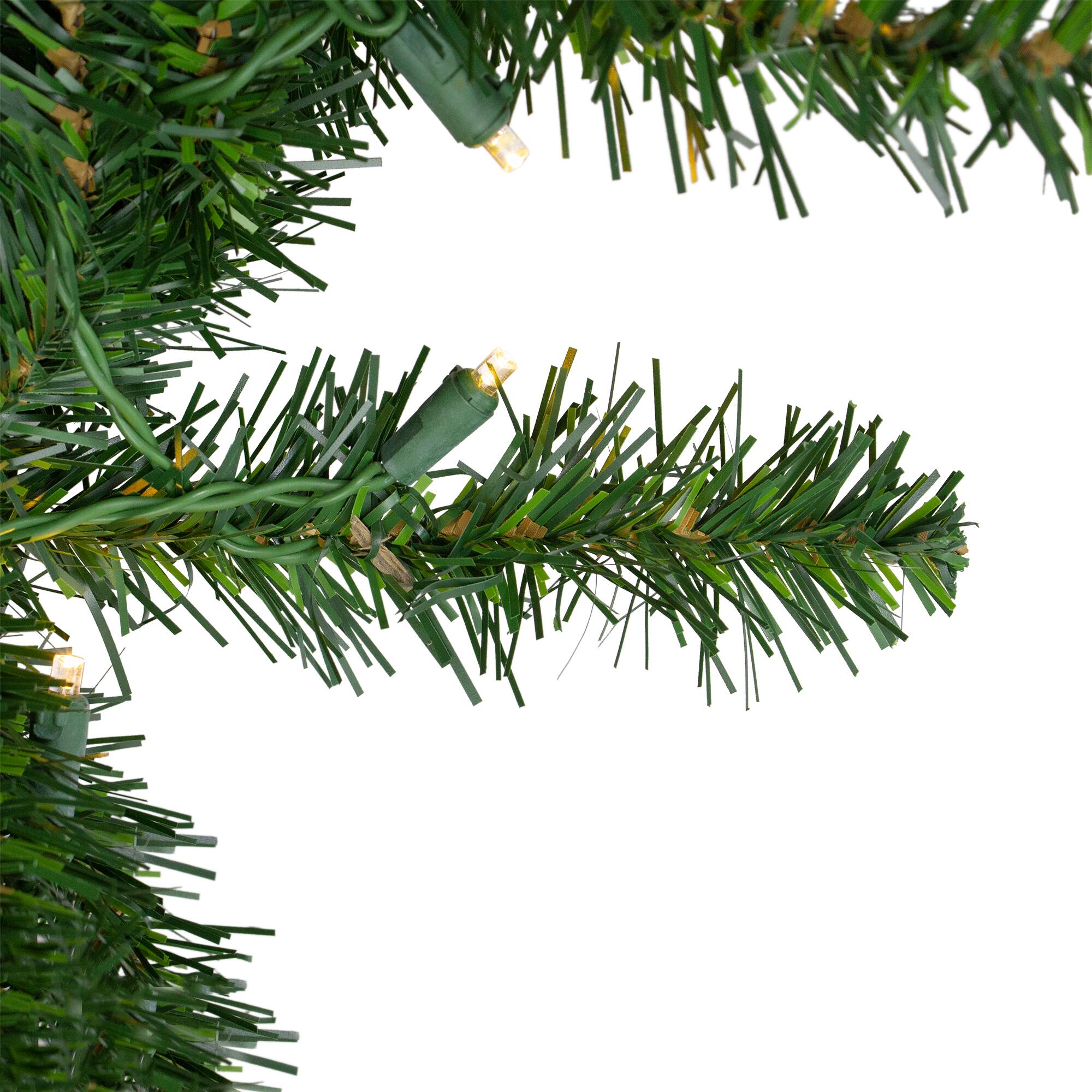 6ft. Pre-Lit Buffalo Fir Commercial Artificial Christmas Wreath