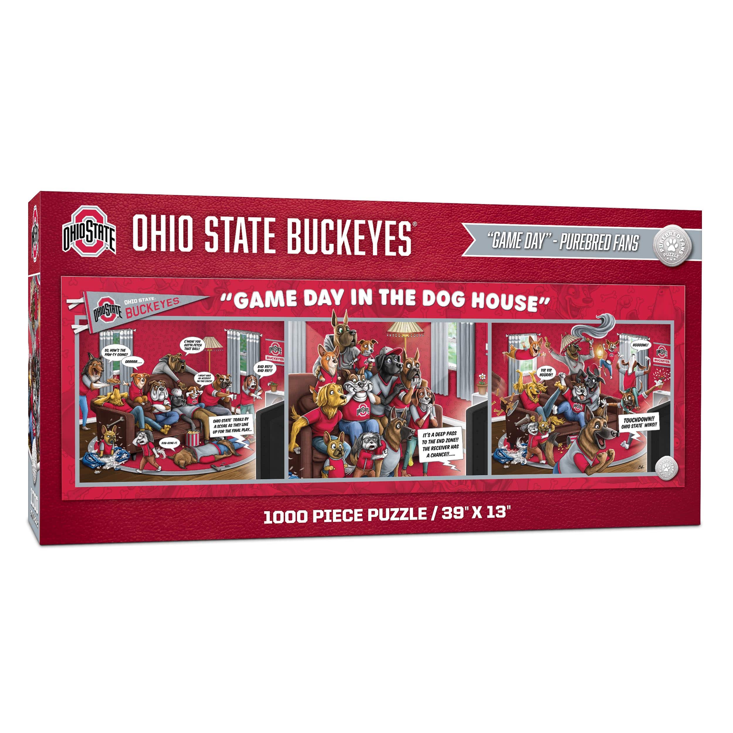 College Game Day in the Dog House 1,000 Piece Puzzle