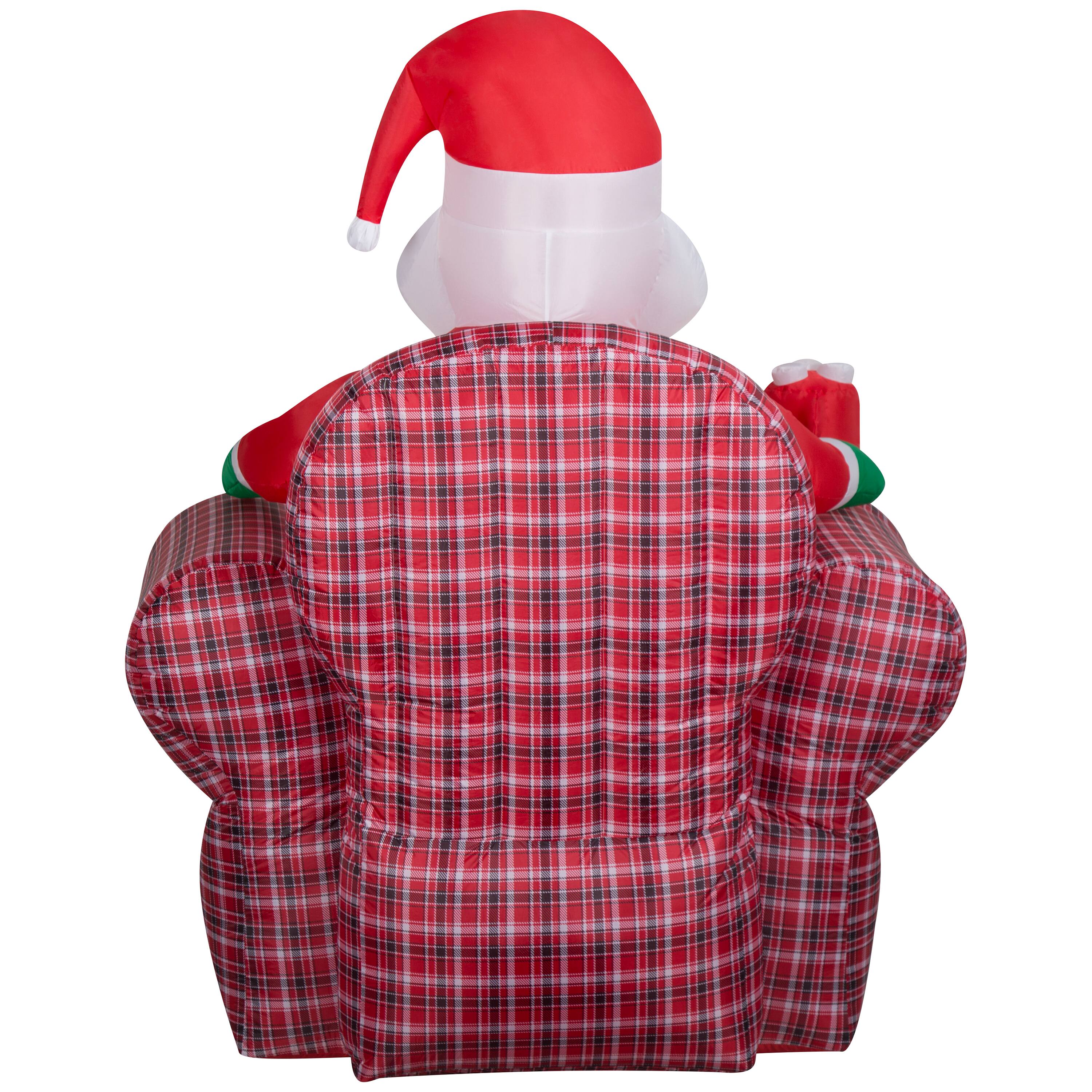 6ft. Airblown® Inflatable Santa in Recliner