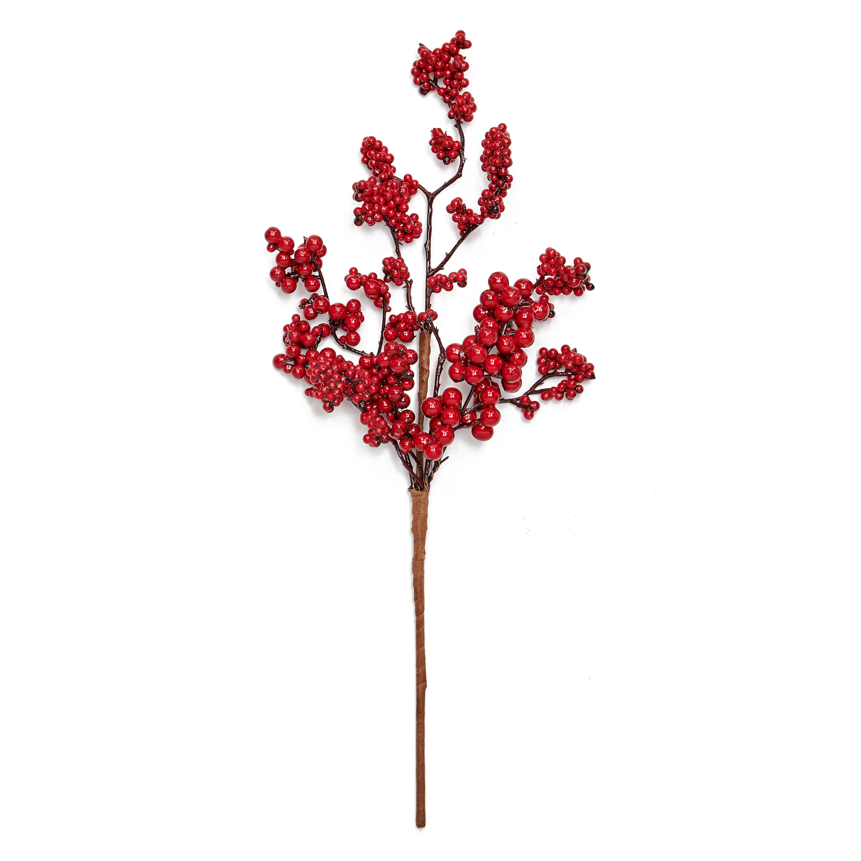 20" Christmas Weatherproof Red Berries Spray, 3ct.
