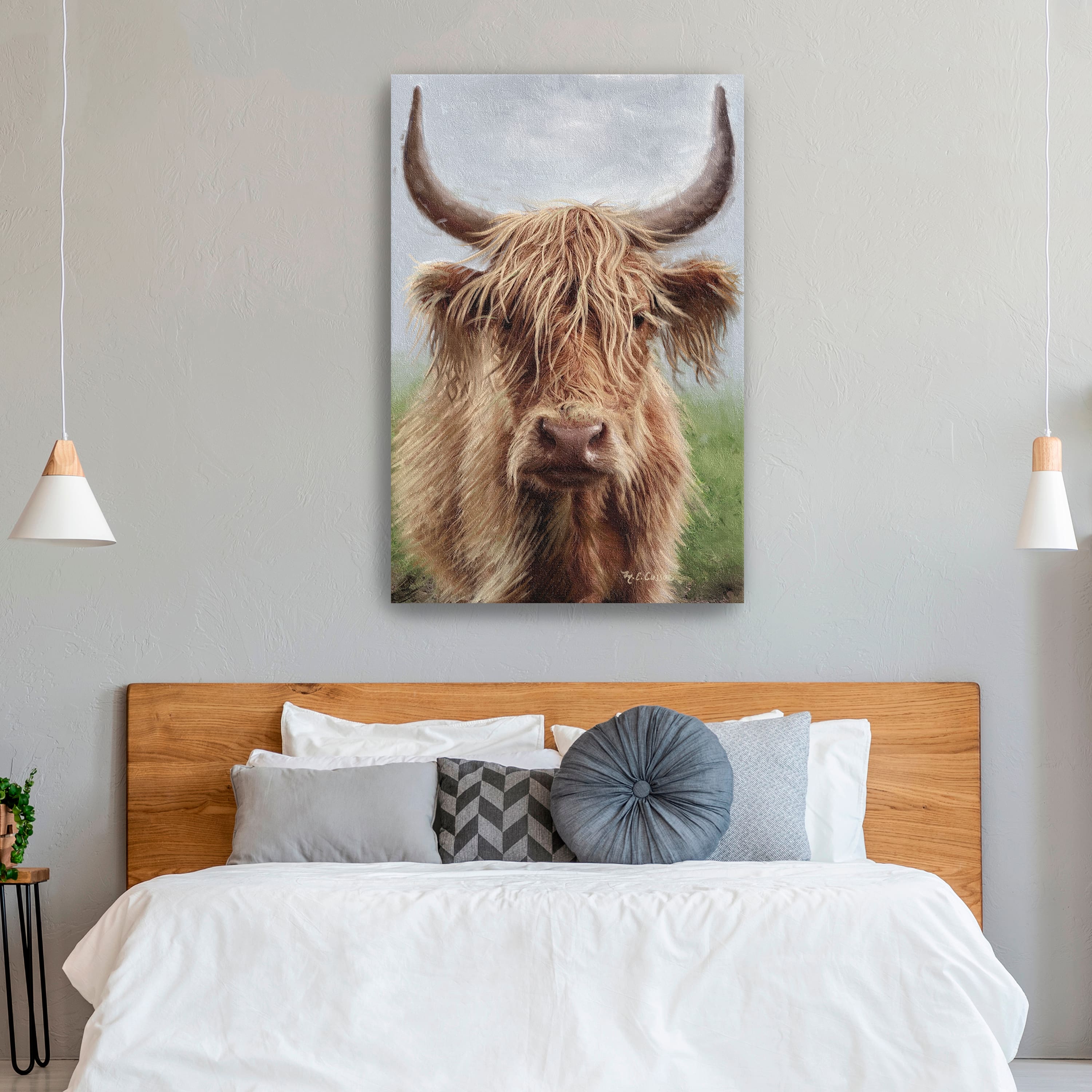 Highland Portrait II Canvas Giclee