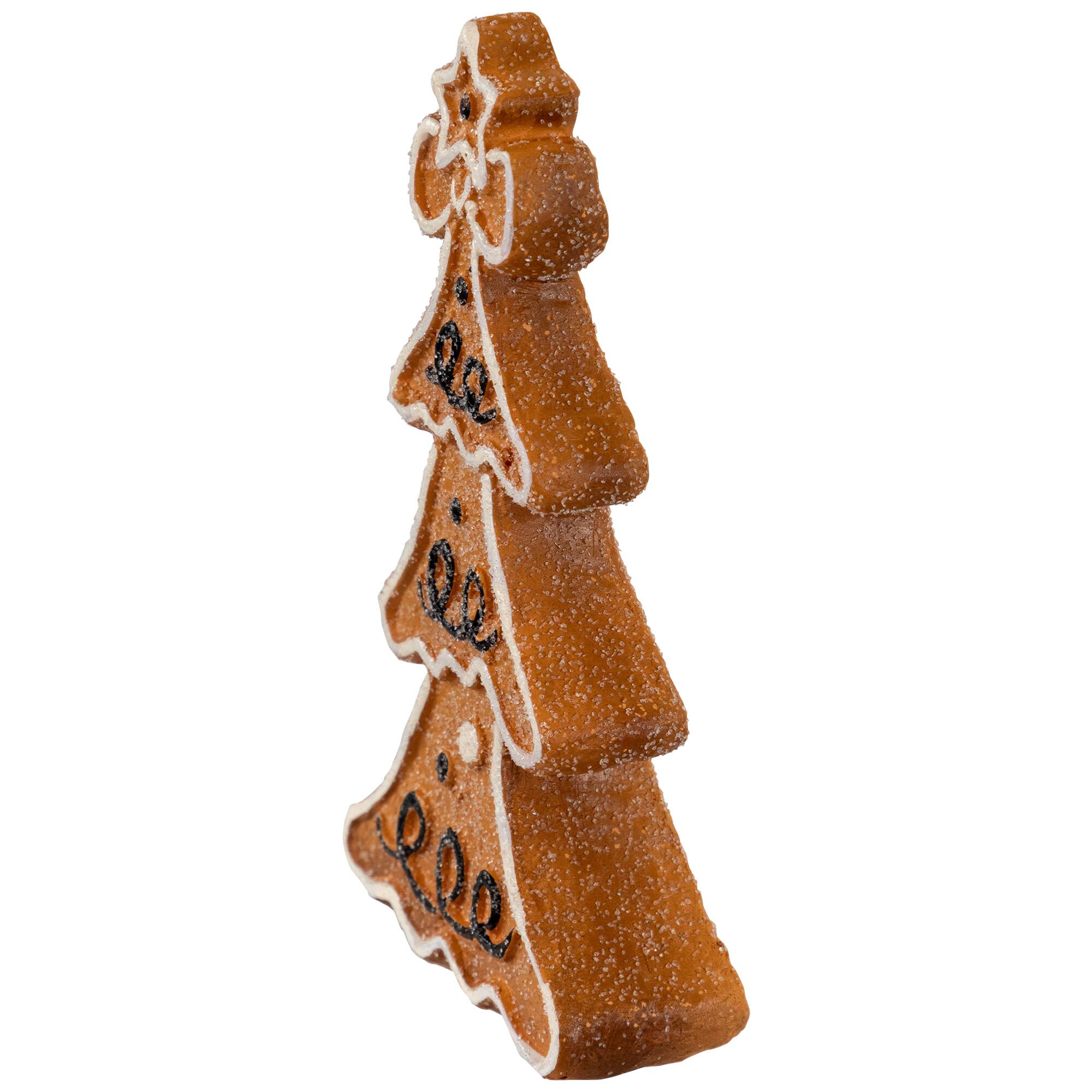 Northlight 6.25" Frosted Gingerbread Christmas Tree Figurine