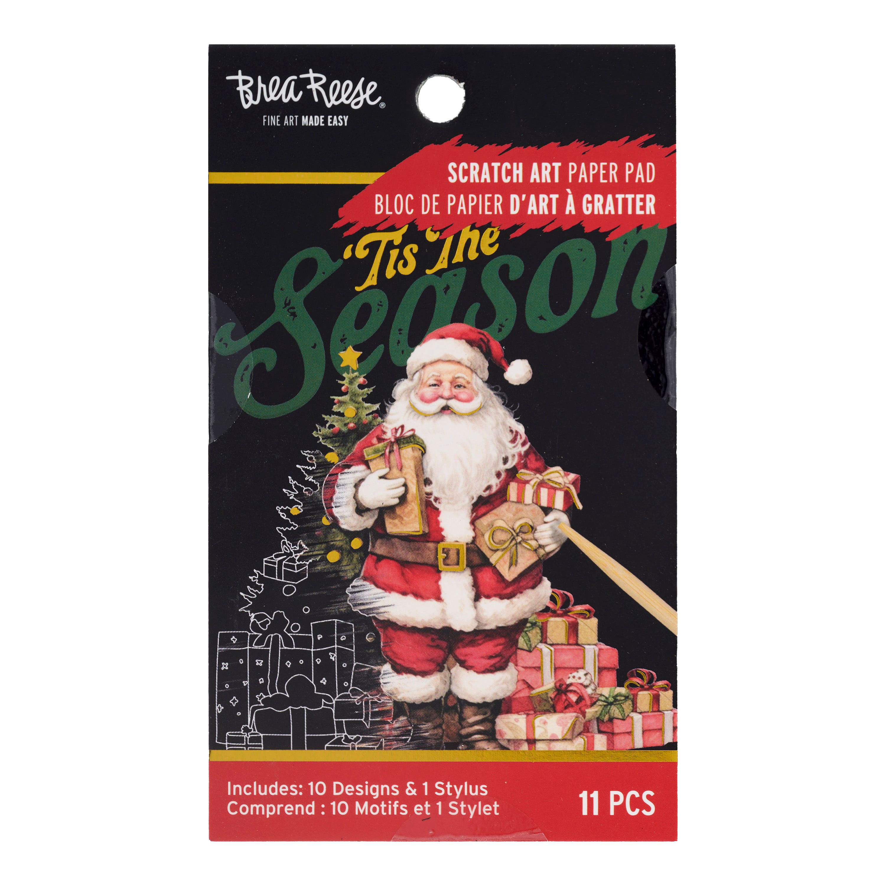 Brea Reese® Mini Jolly Greetings Scratch Art Paper Pad