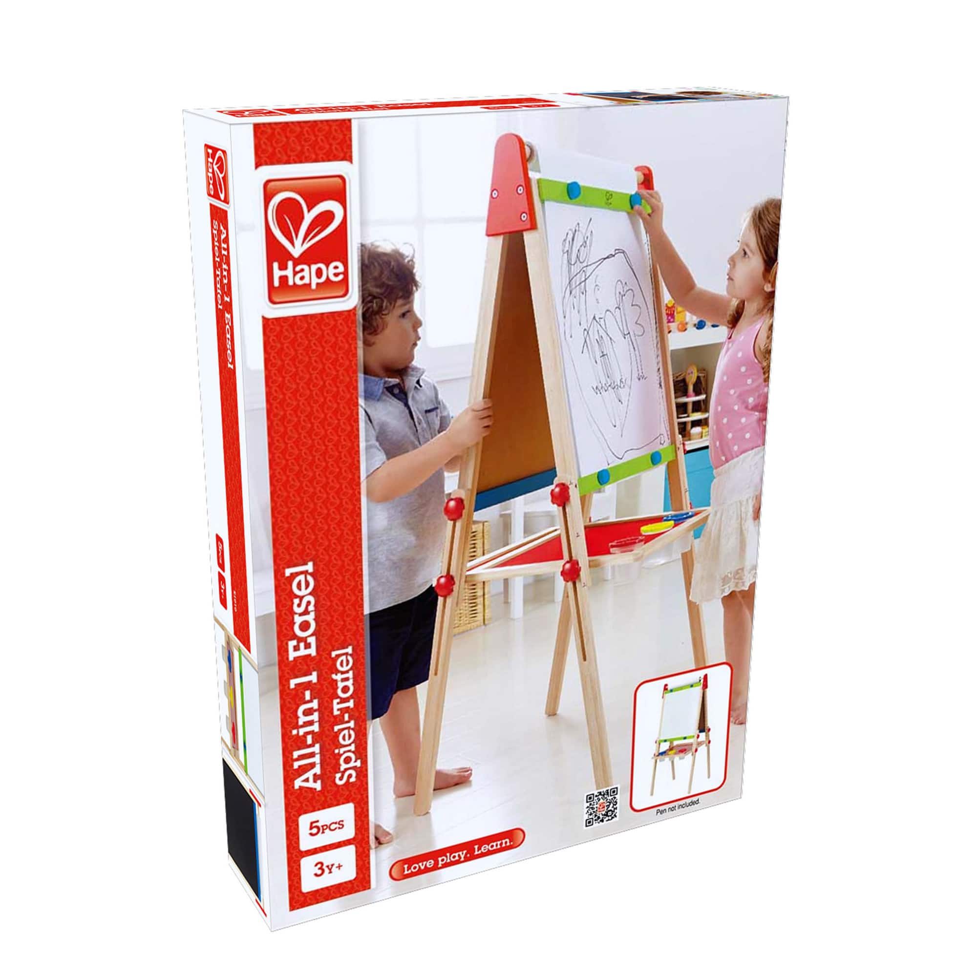 Hape All-in-One Easel Kid's Wooden Double-Sided Art Easel