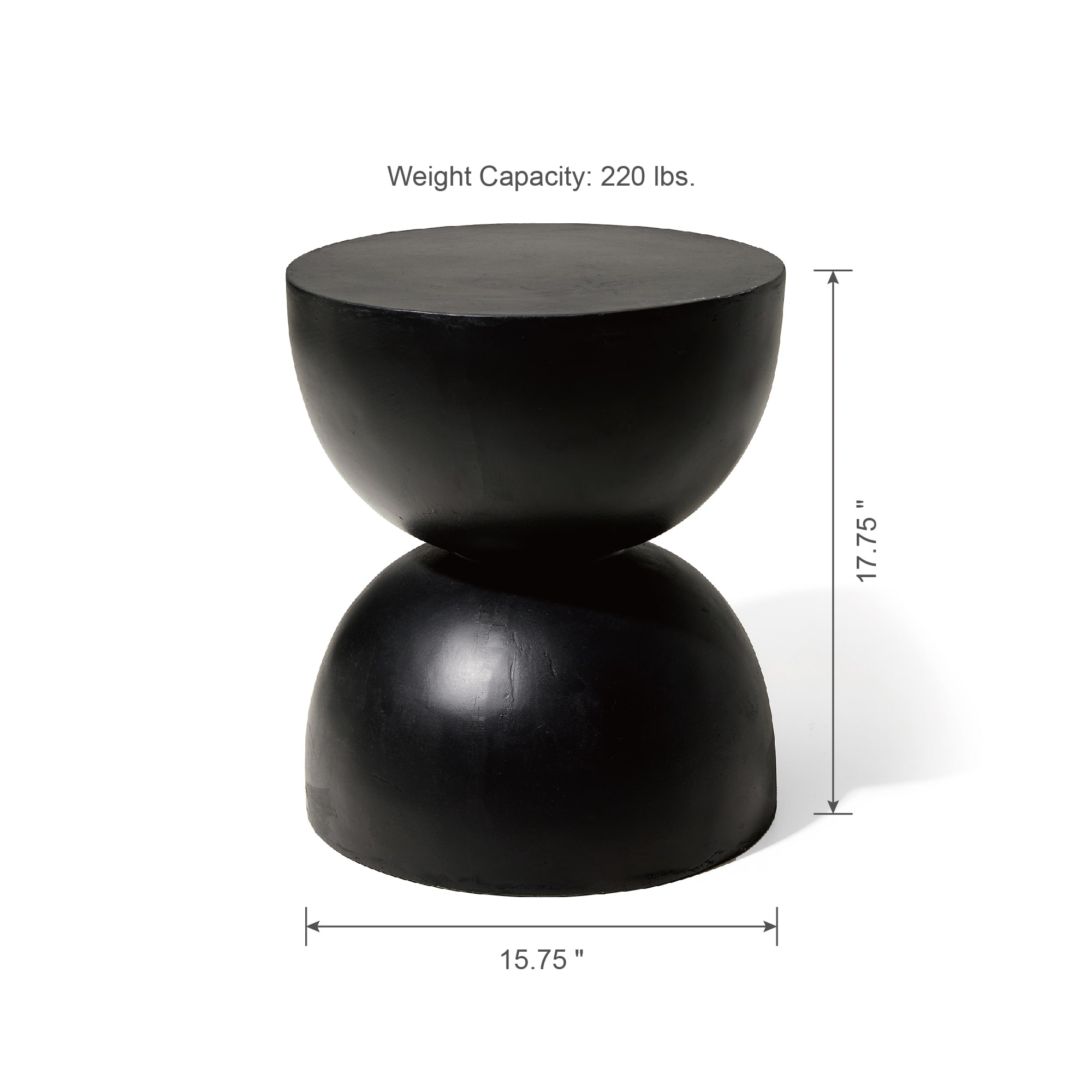 Glitzhome® 18" Multi-Functional Terrazzo Garden Stool