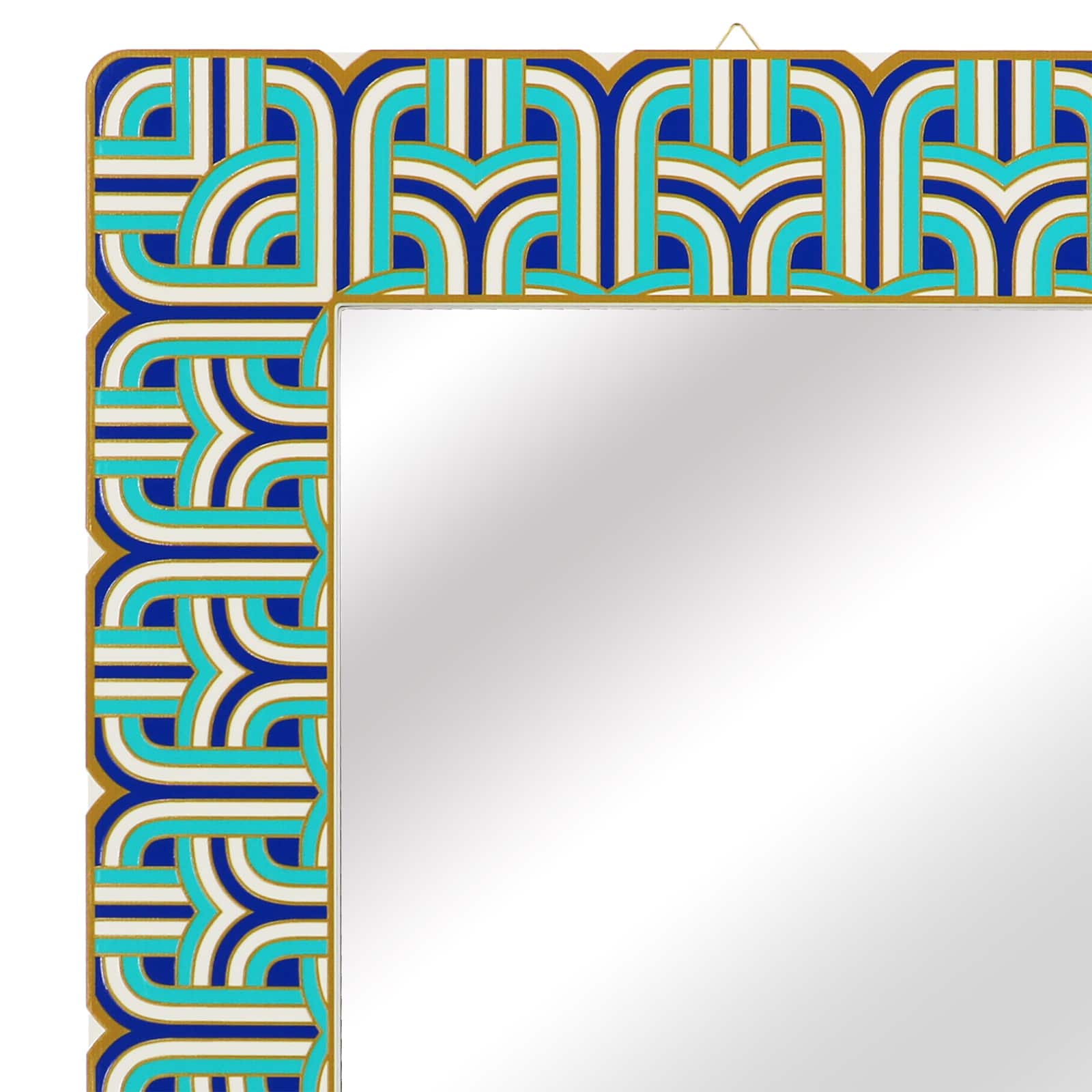 Jonathan Adler x Michaels 30.75" Blue, White & Teal Hudson Wall Mirror