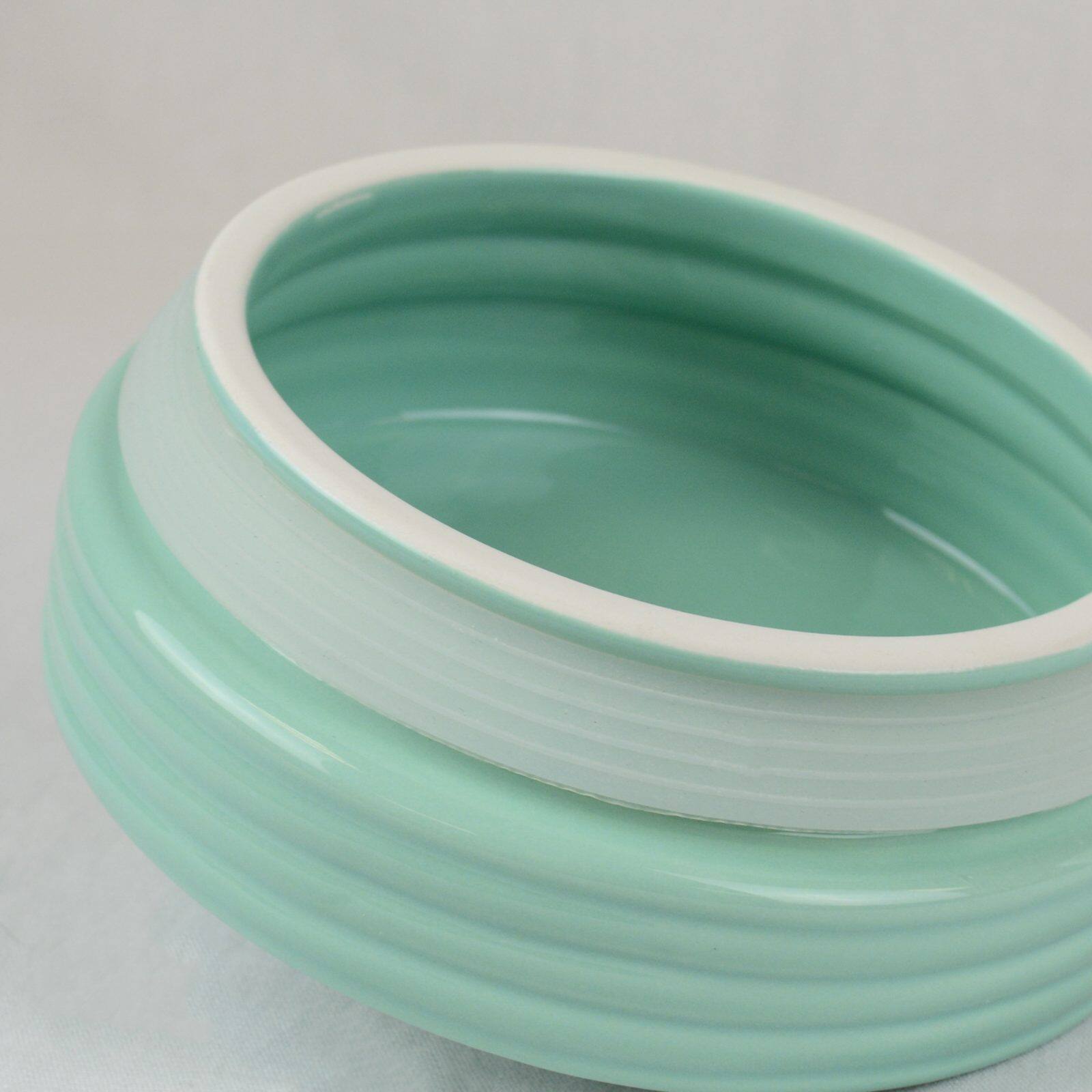 DII® 9" Aqua & White Ceramic Cookie Jar