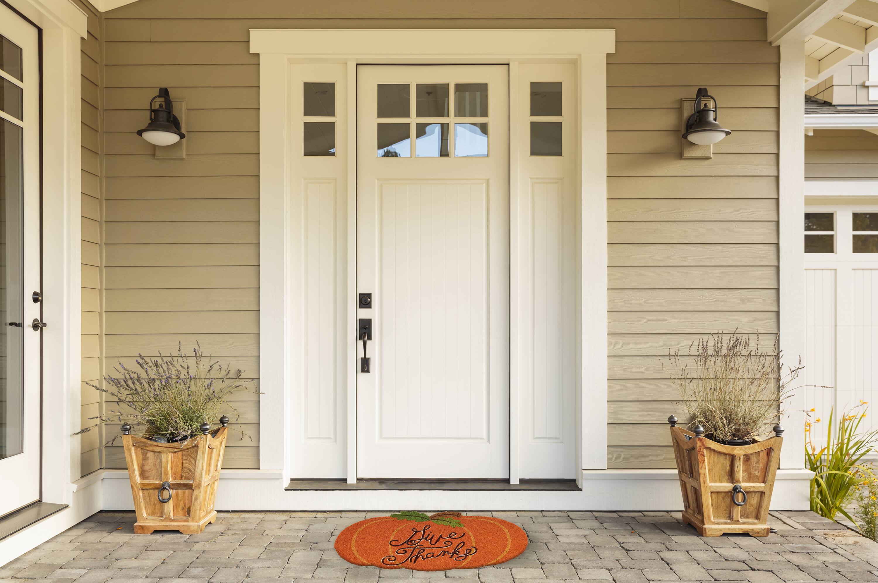 DII® Give Thanks Pumpkin Doormat