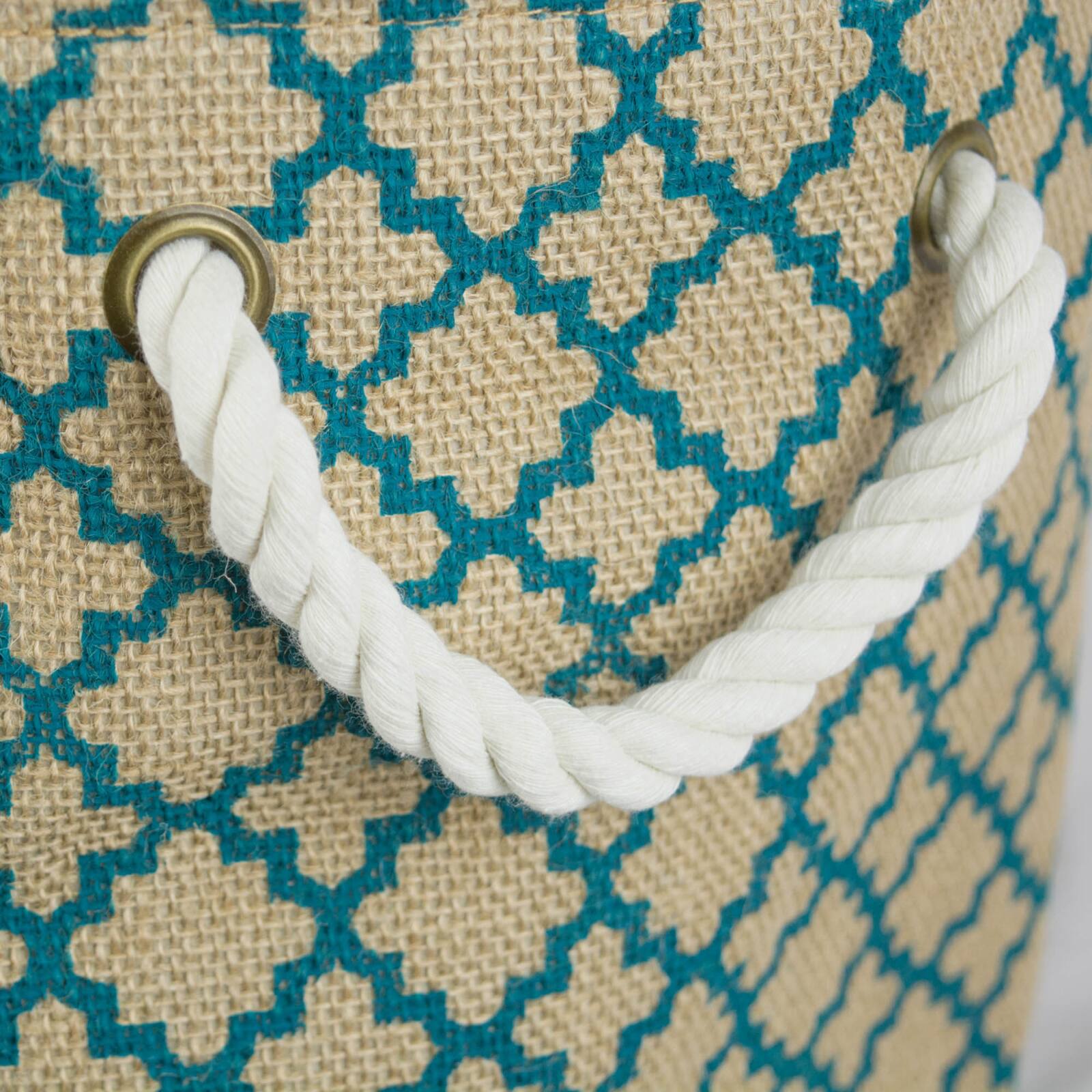 DII® 12" Round Lattice Burlap Bin