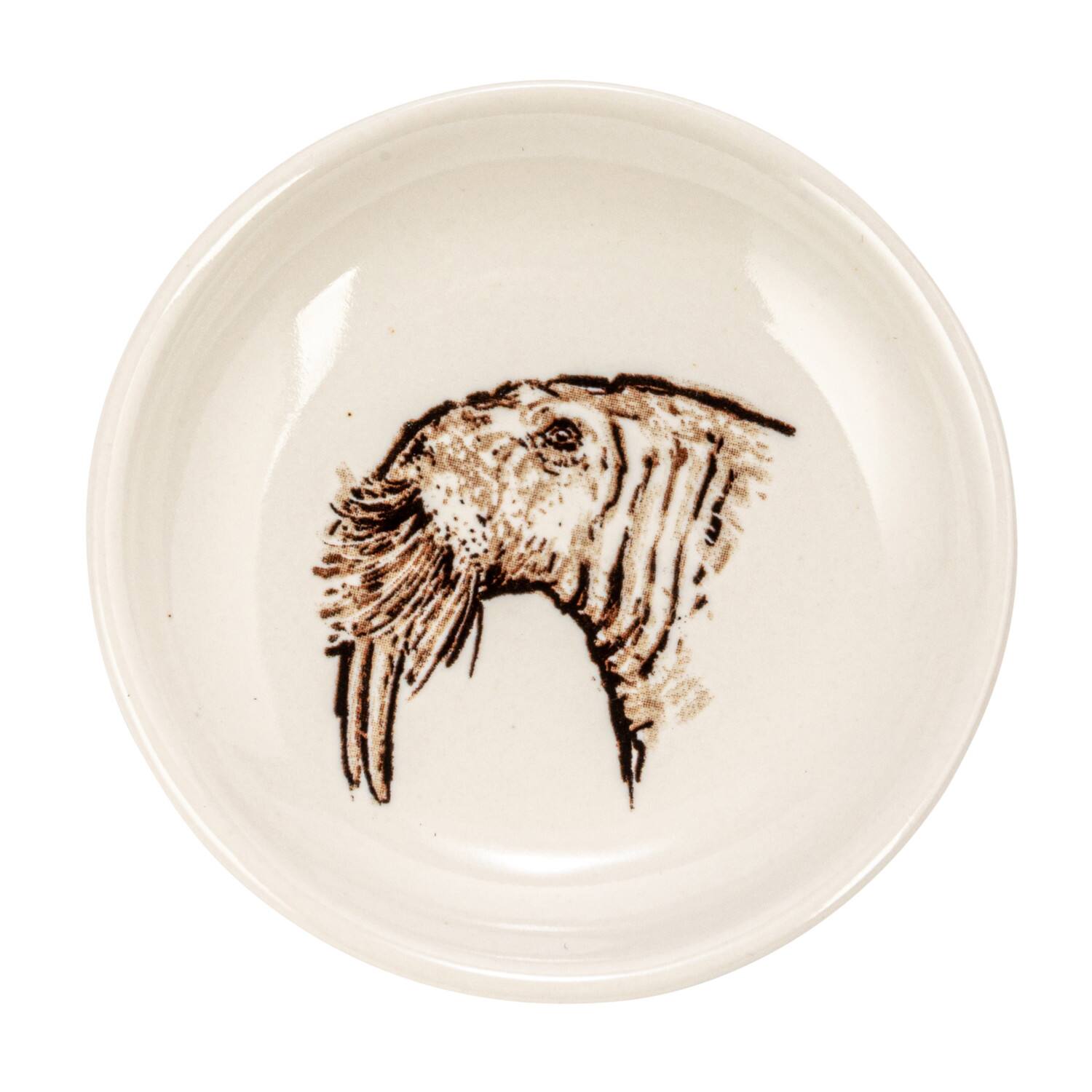 Hello Honey® 3" Cream Round Stoneware Dish Set with Animal Prints