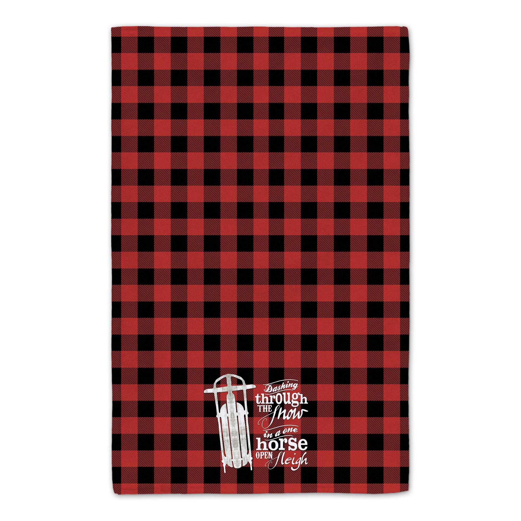 Open Sleigh Buffalo Print Tea Towels - Set of 2