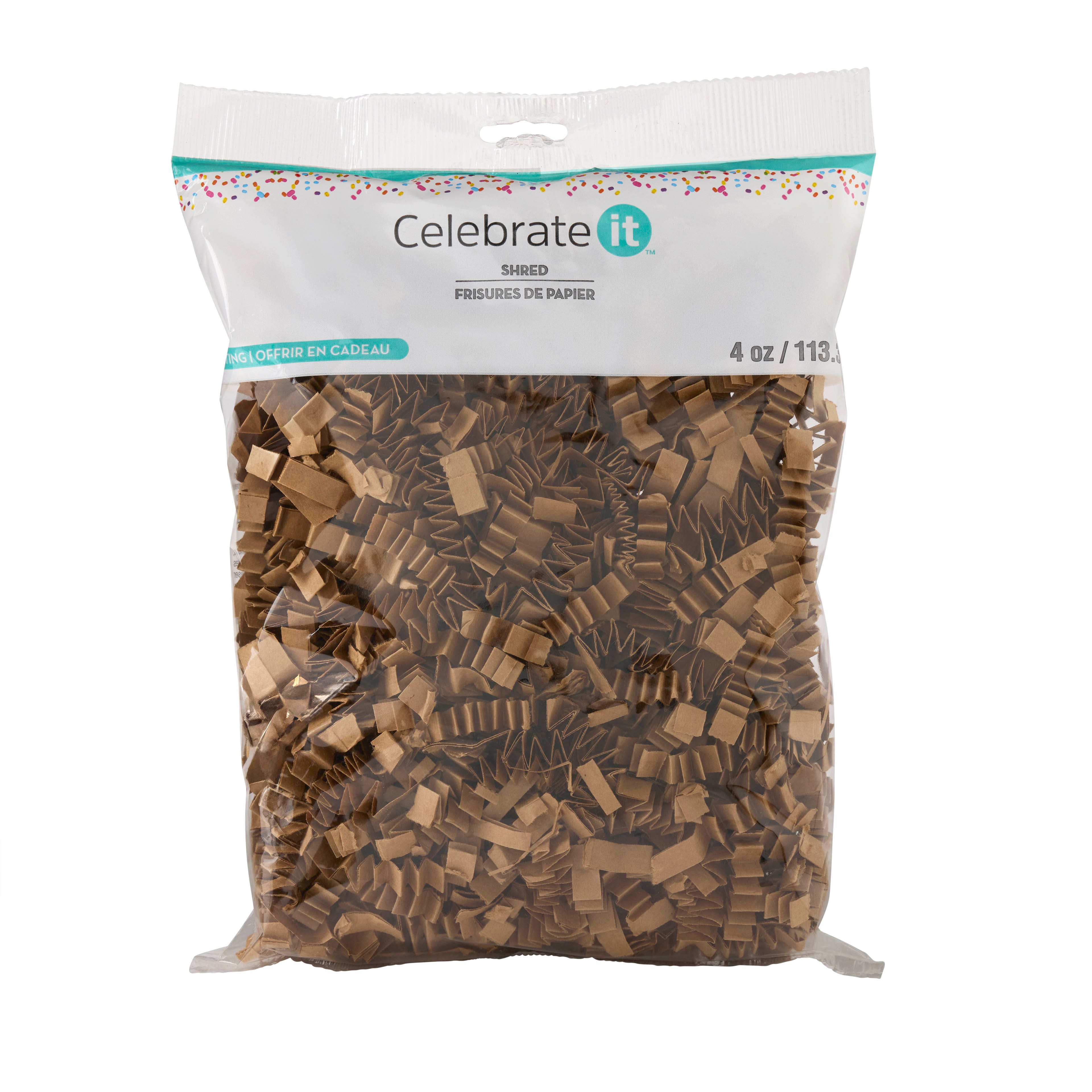 4oz. Jumbo Kraft Paper Shred by Celebrate It™