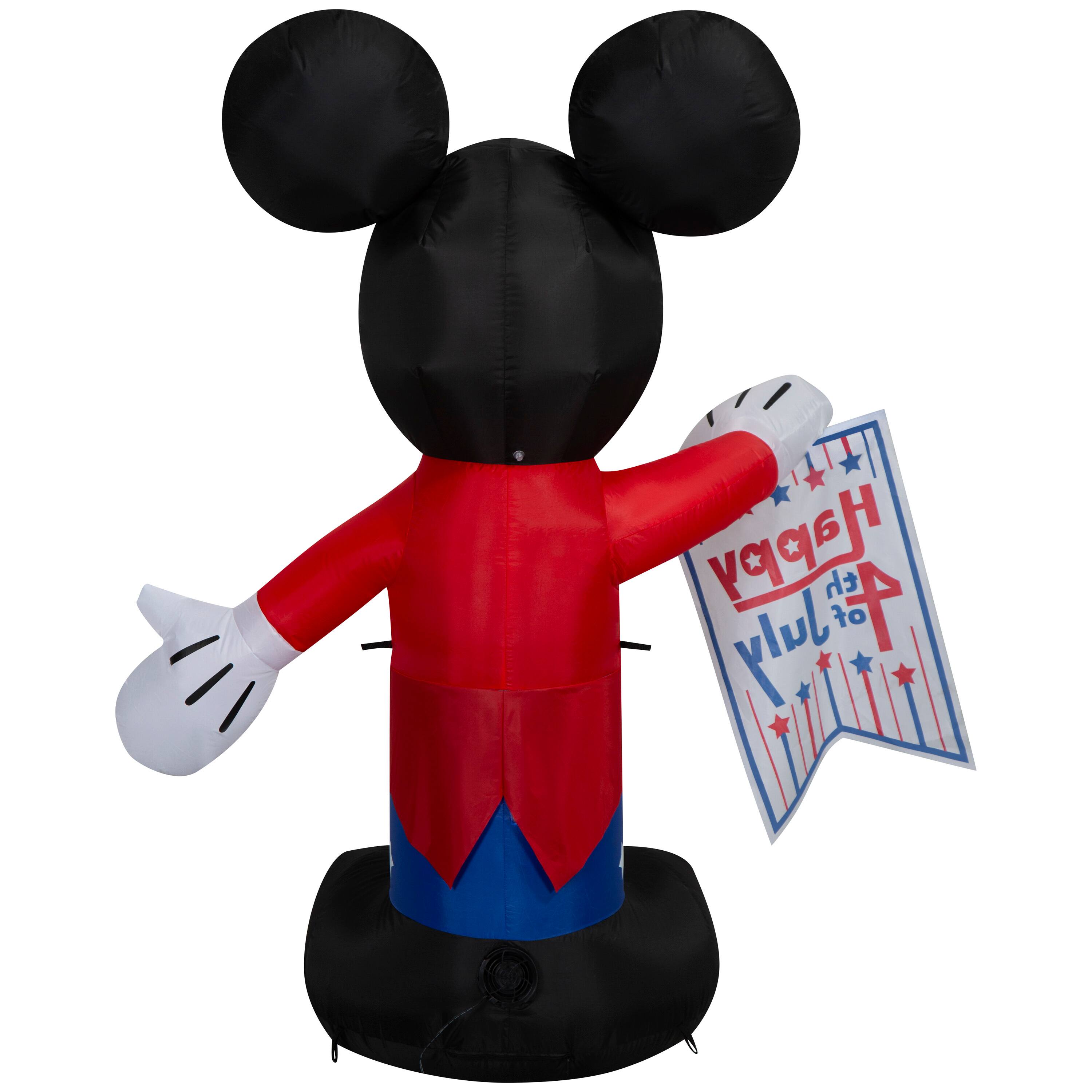 5ft. Airblown® Inflatable Disney® Patriotic Mickey Mouse Independence Day Light Décor