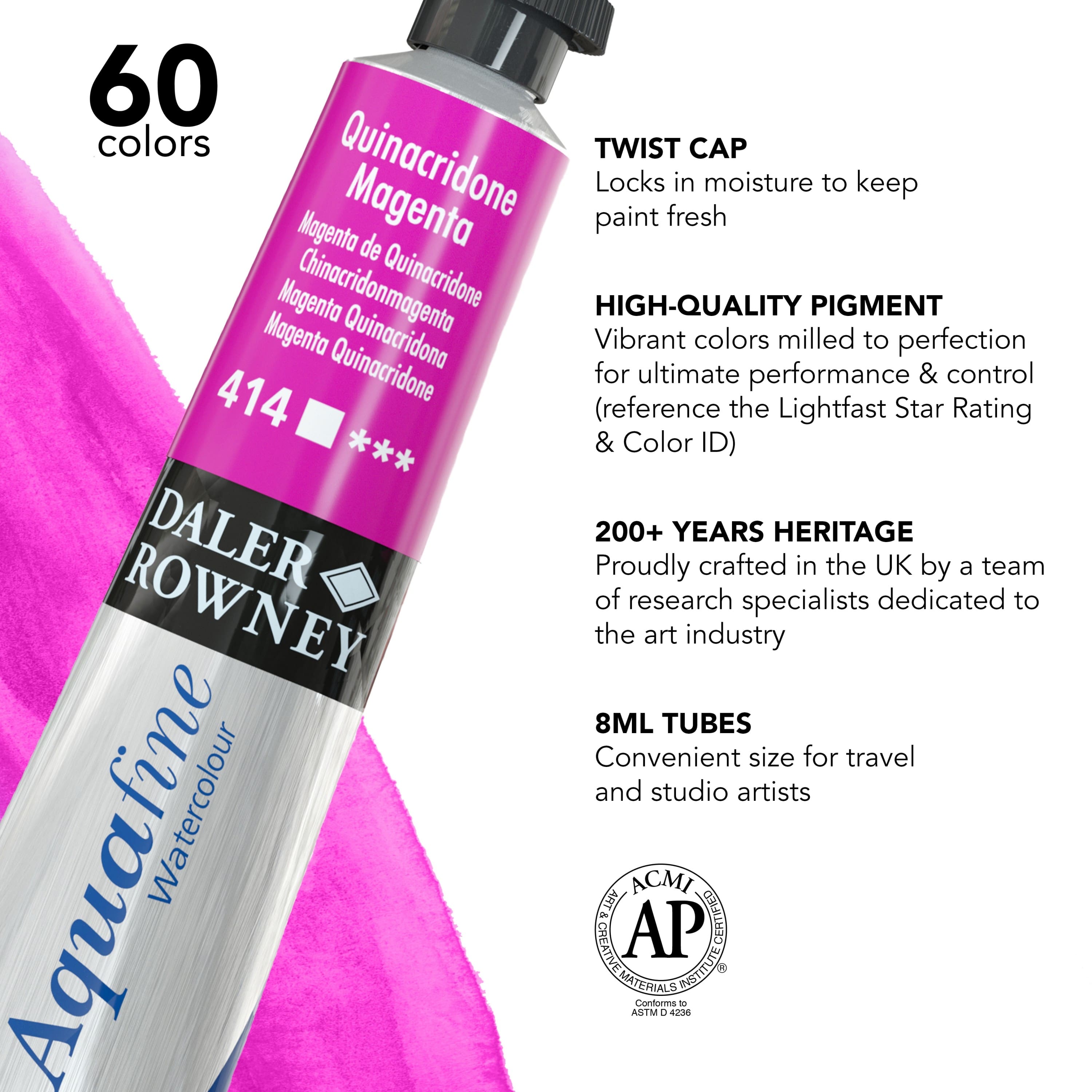 12 Pack: Daler-Rowney® Aquafine Watercolour Paint, 8mL