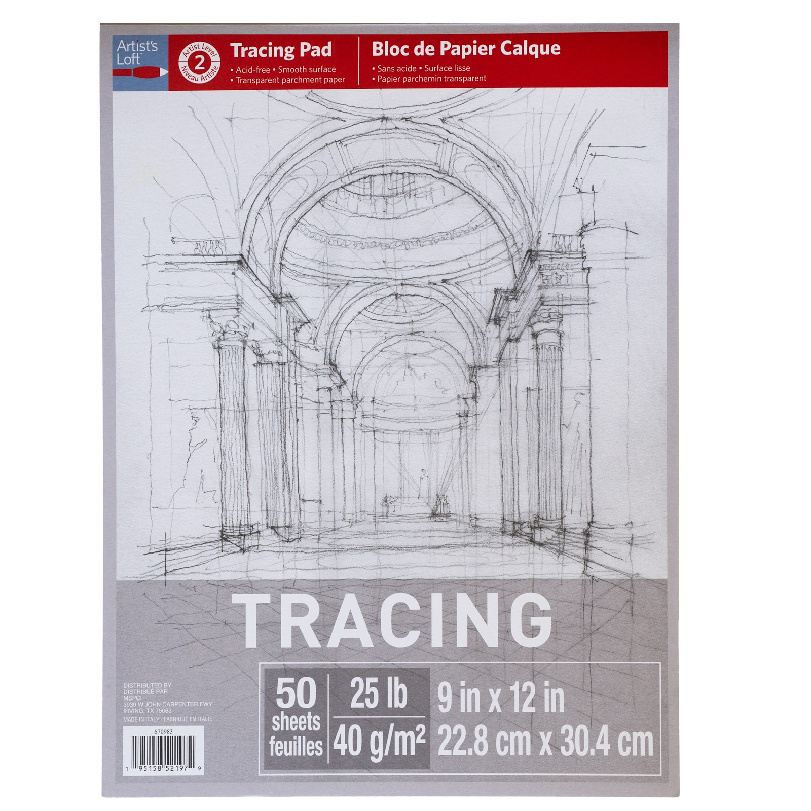 12 Pack: Tracing Pad by Artist's Loft™, 9" x 12"