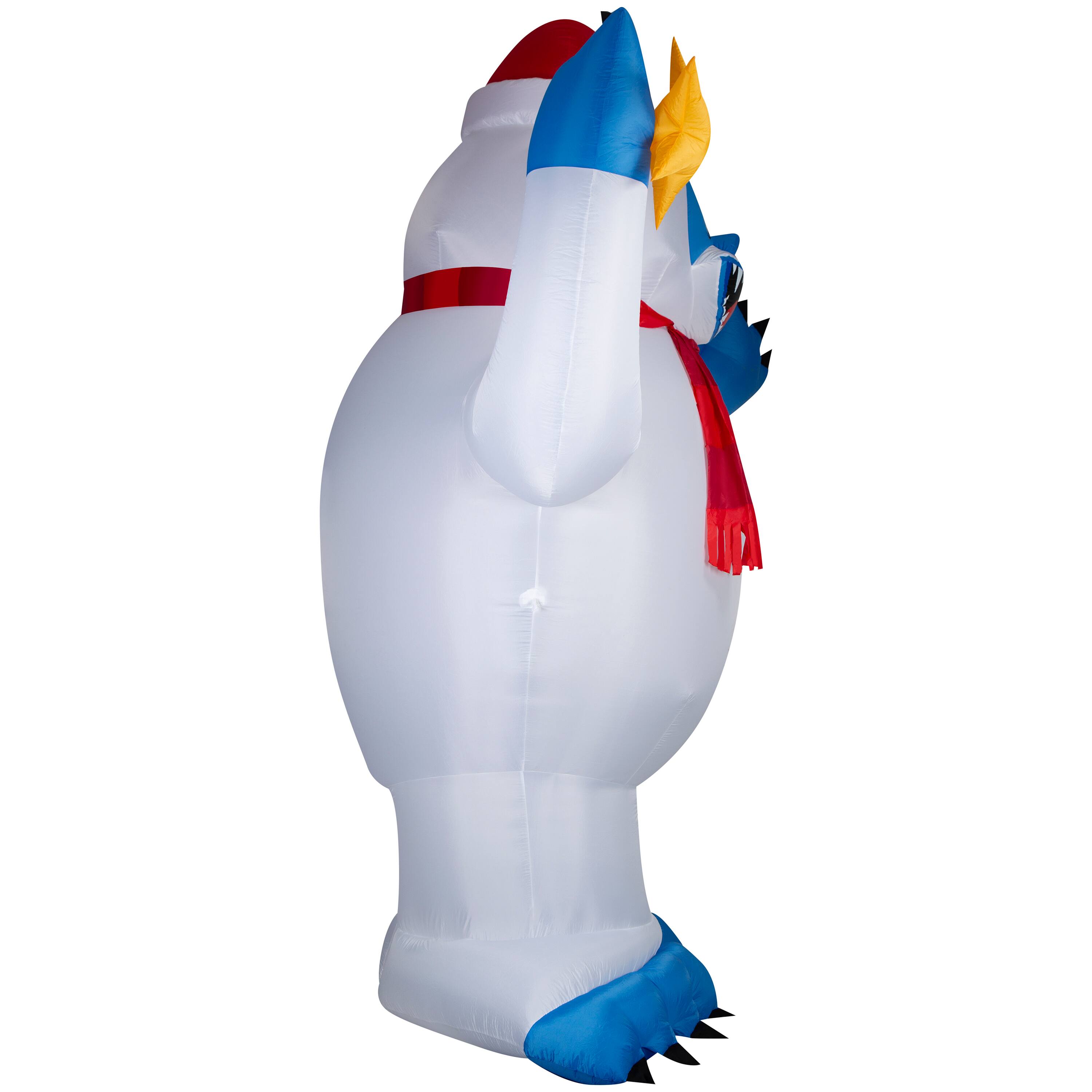 12ft. Airblown® Rudolph Inflatable Bumble with Santa Hat Christmas Light Christmas Décor