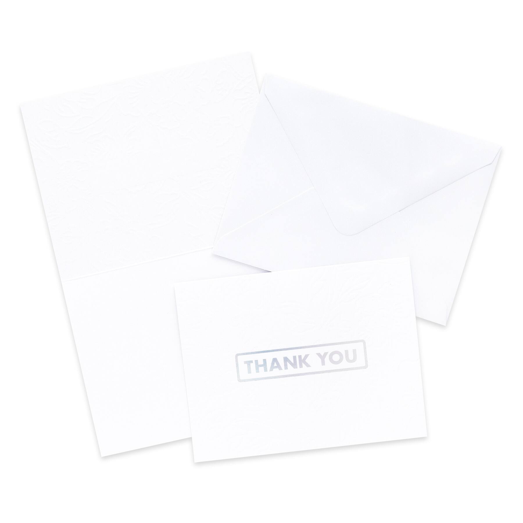 Embossed Thank You Cards & Envelopes by Recollections™, 5.5" x 4.2"