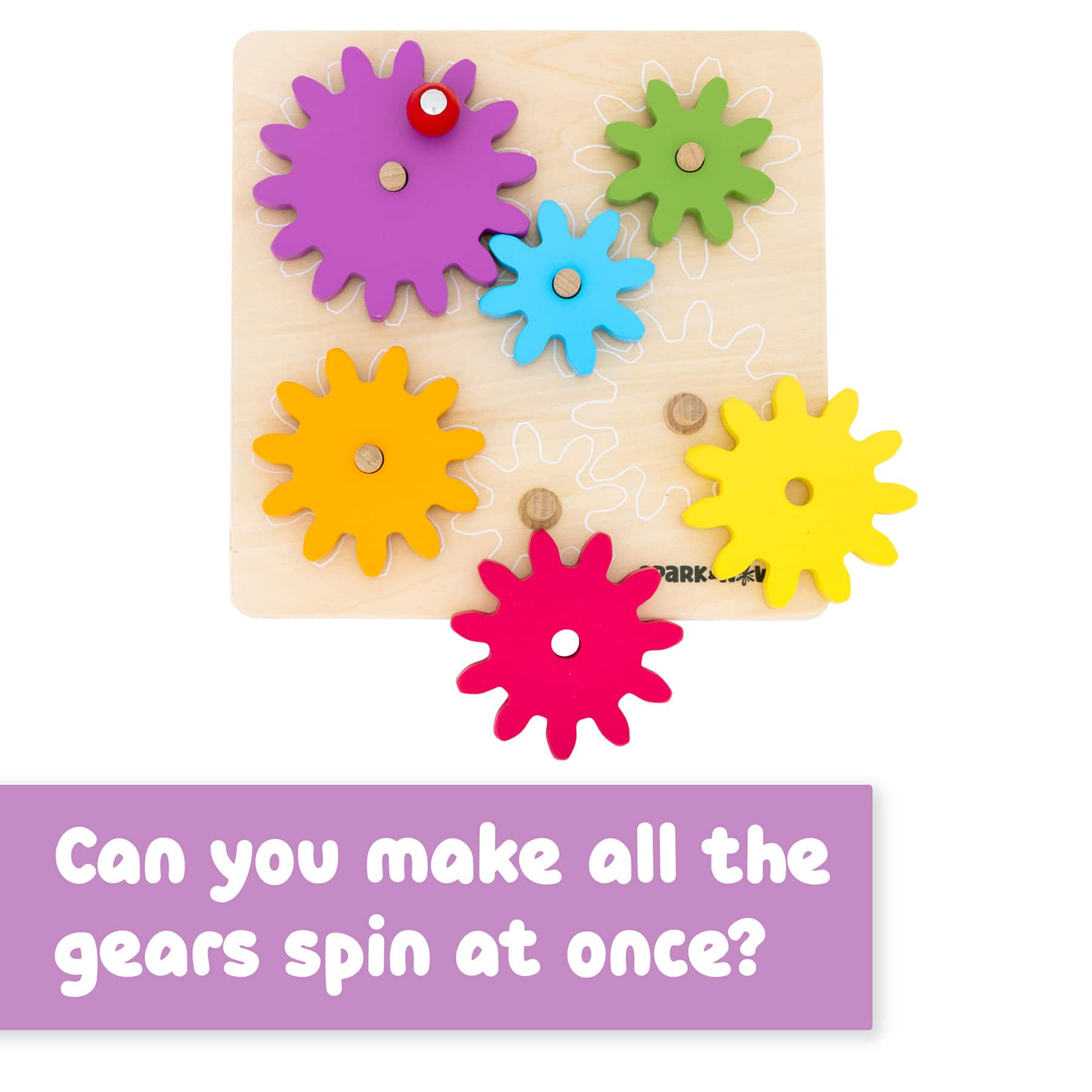 Spark & Wow™ Spinny Gears Wooden Puzzle Board Kit