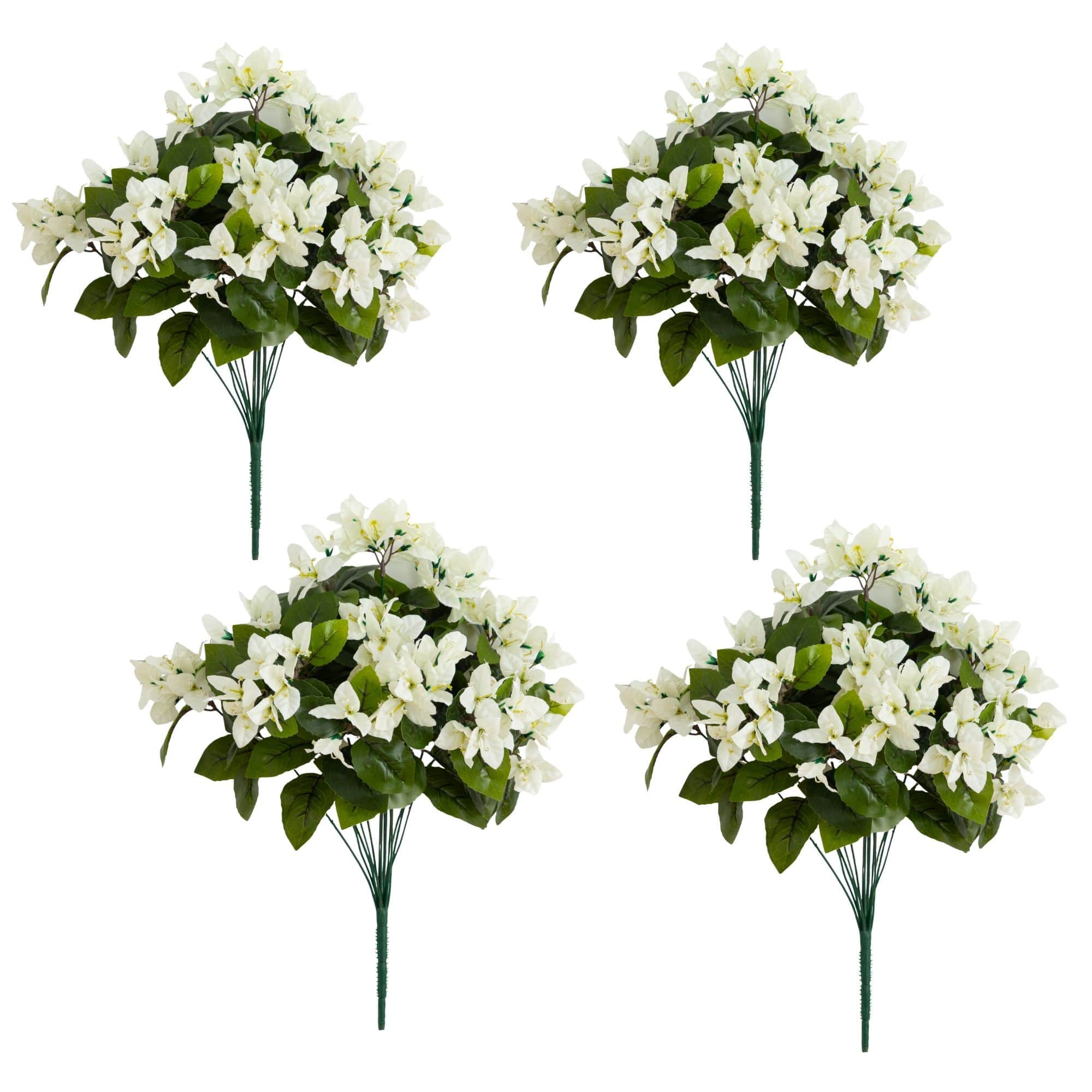 19" UV Resistant Artificial Bougainvillea Bushes, 4ct.