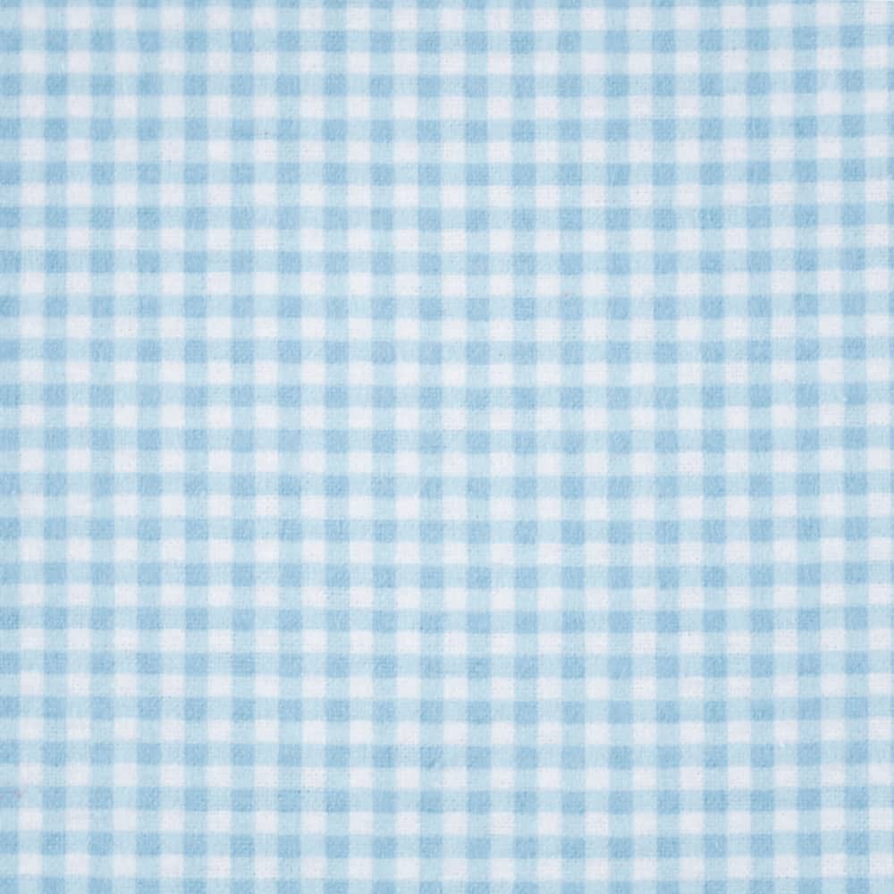 Super Snuggle Blue Plaid Cotton Flannel