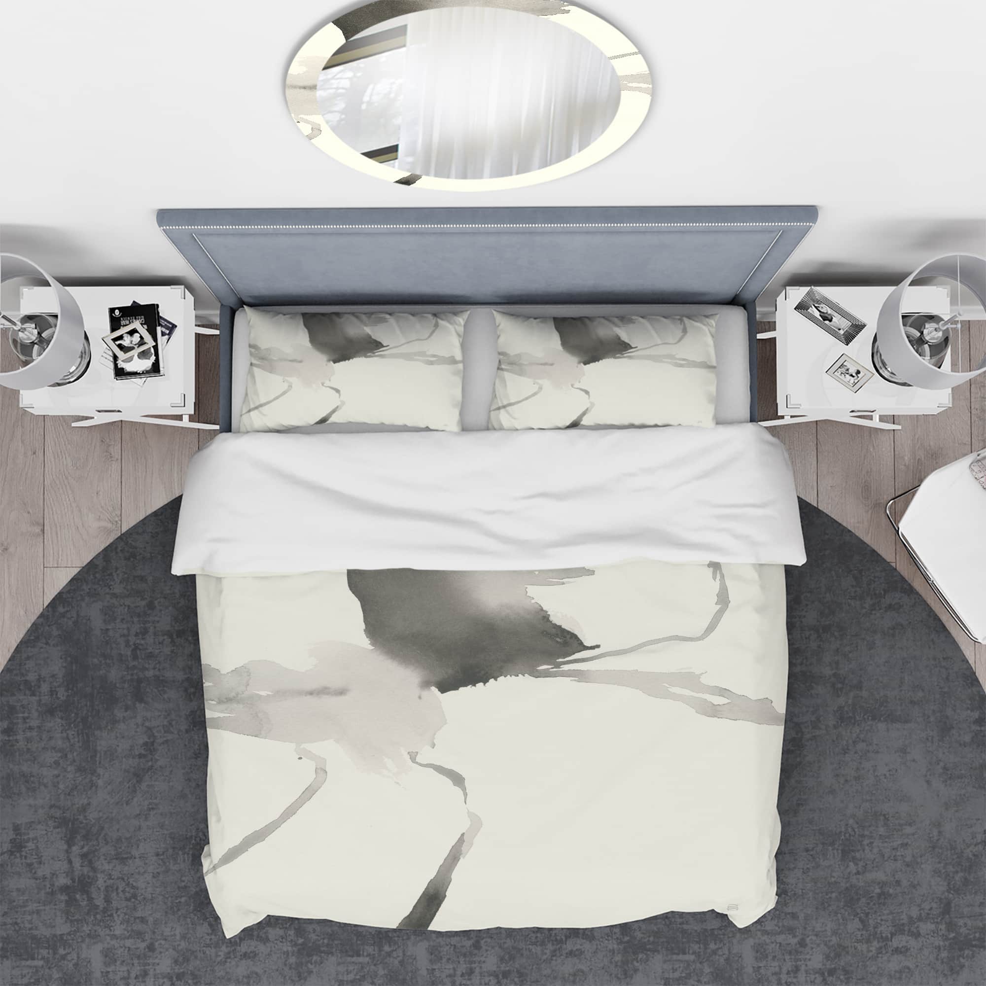 Designart 'minimal geometric Gesture I' Geometric Bedding Set