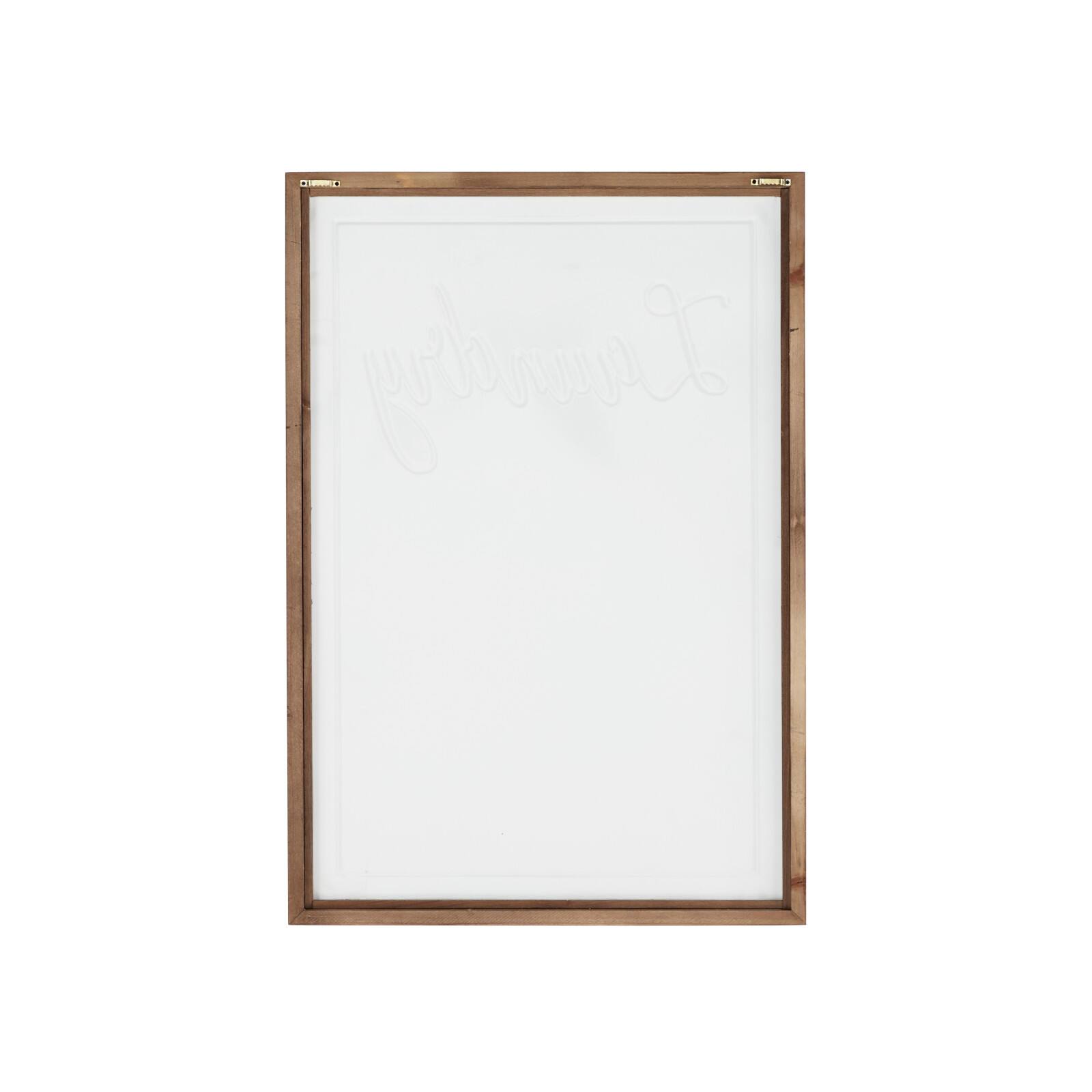 White Farmhouse Laundry Guide Wood Wall Decor, 22" x 32"