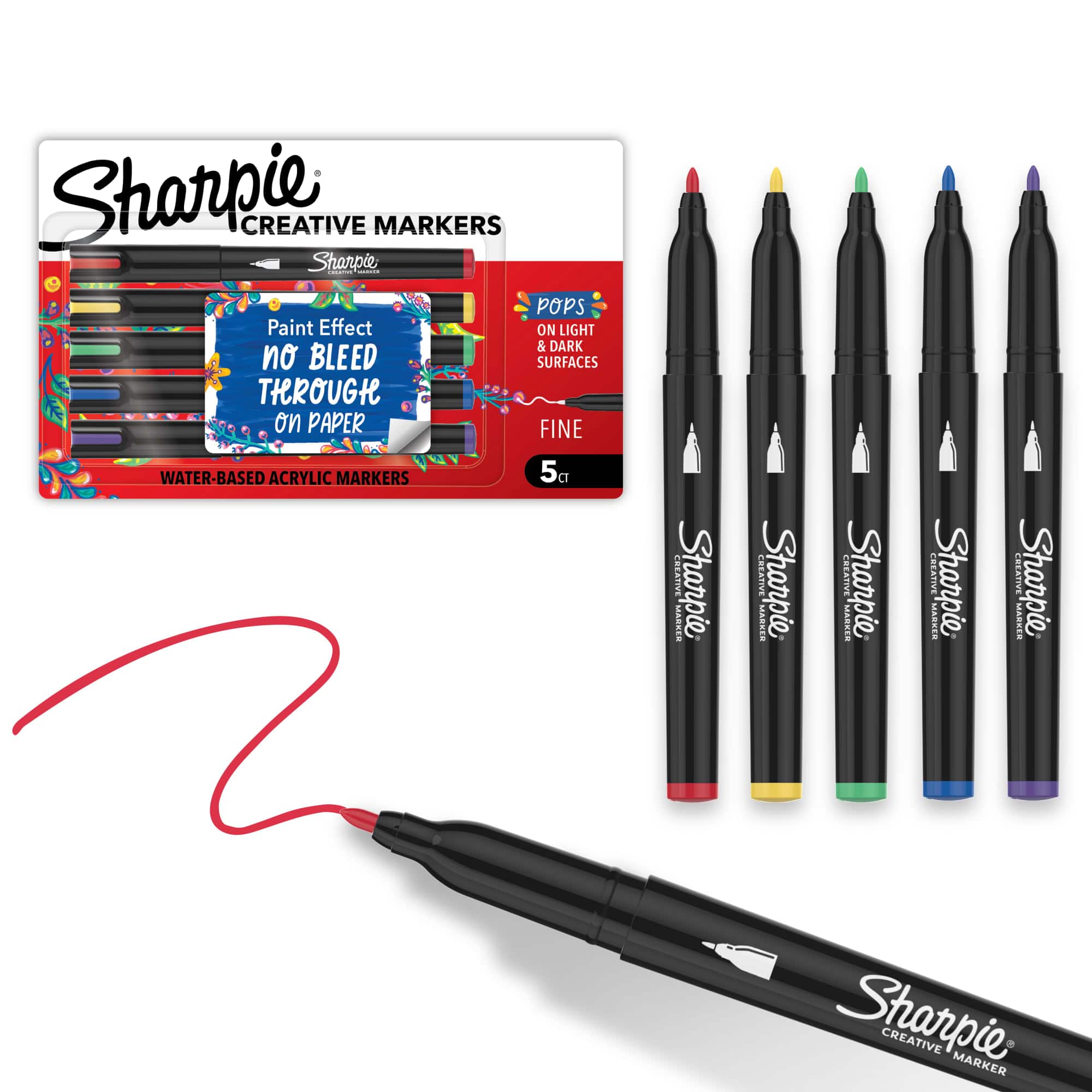 Sharpie® Fine Tip 5 Color Core Creative Marker Set