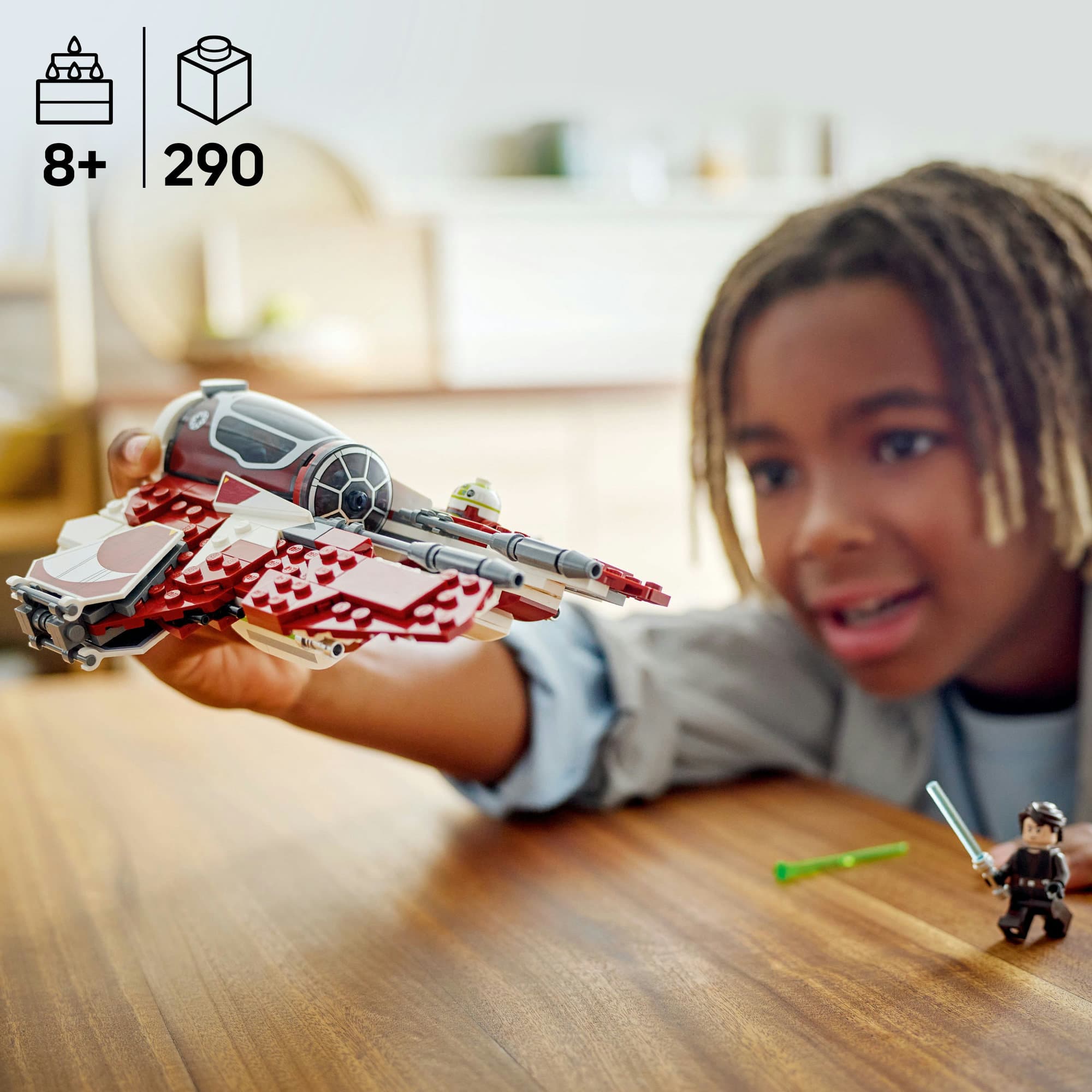 LEGO® Star Wars™ Ahsoka’s Jedi Interceptor™ Starfighter Building Toy 75401