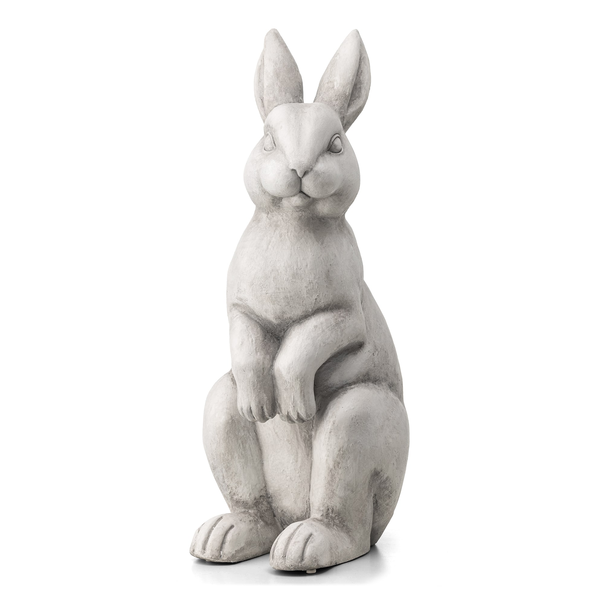 Glitzhome® 22.75" MGO White Standing Rabbit Statue