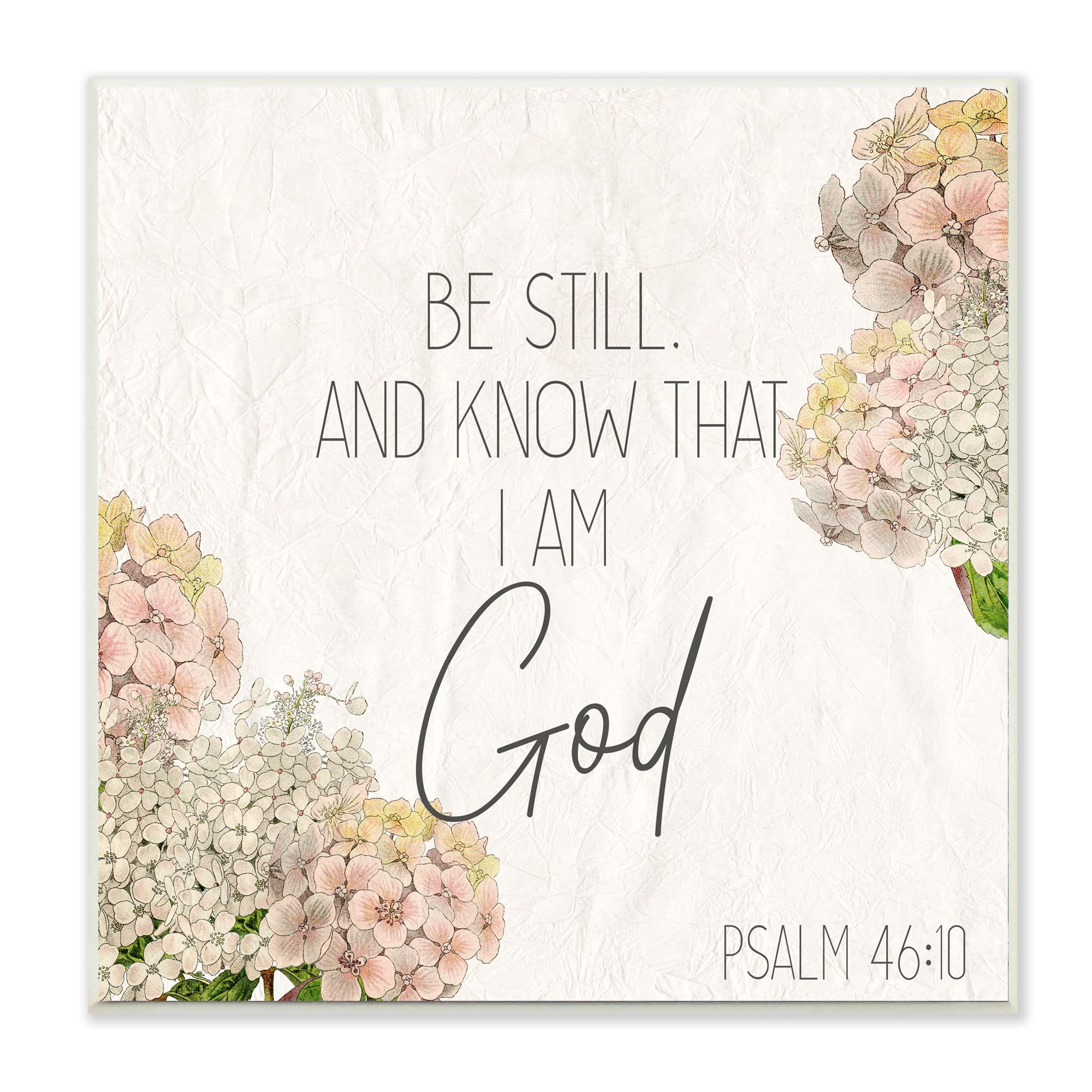 Stupell Industries Be Still Religious Wall Plaque