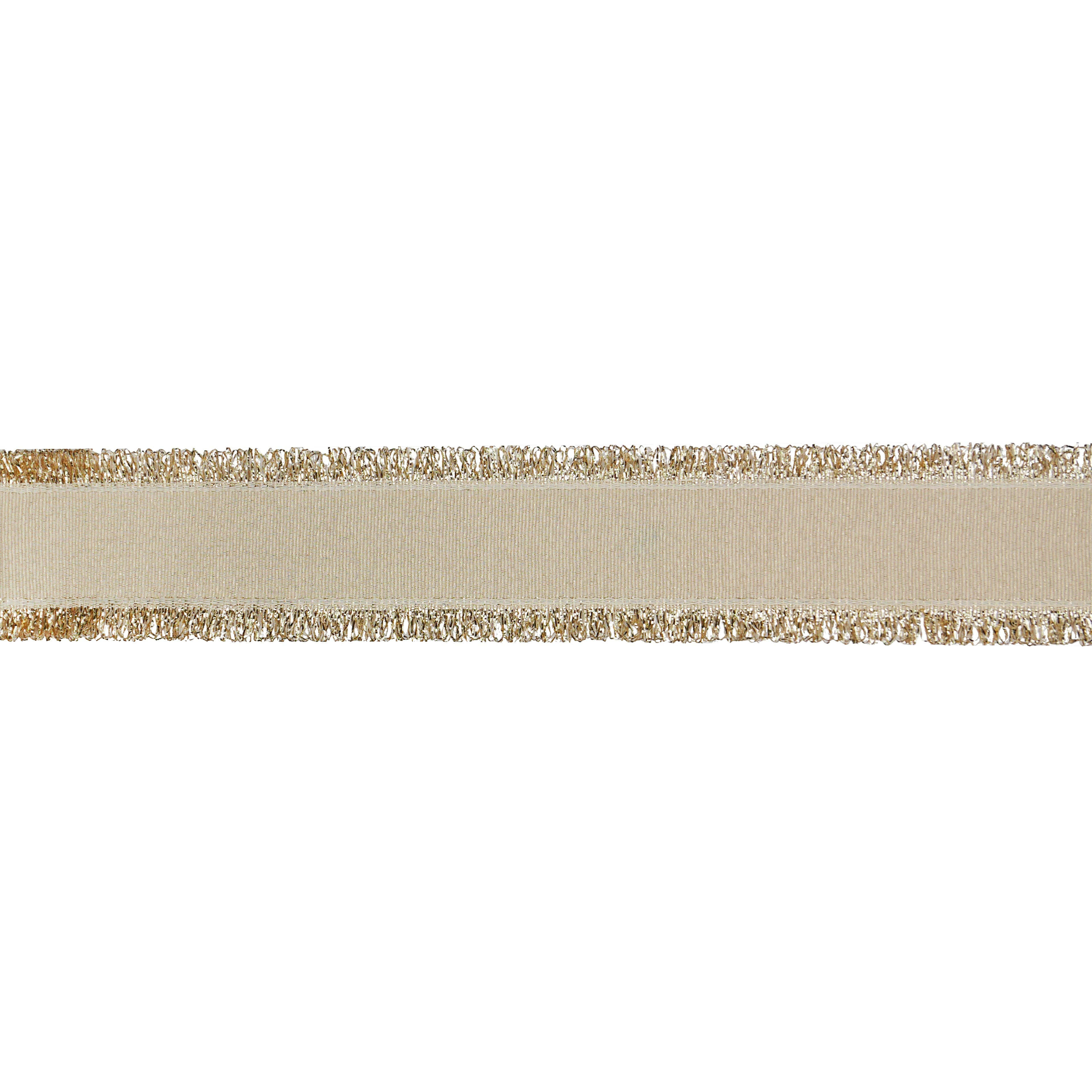 1.5&#x22; x 30ft. Gold Tinsel Edged Wired Metallic Ribbon by Celebrate It&#xAE;