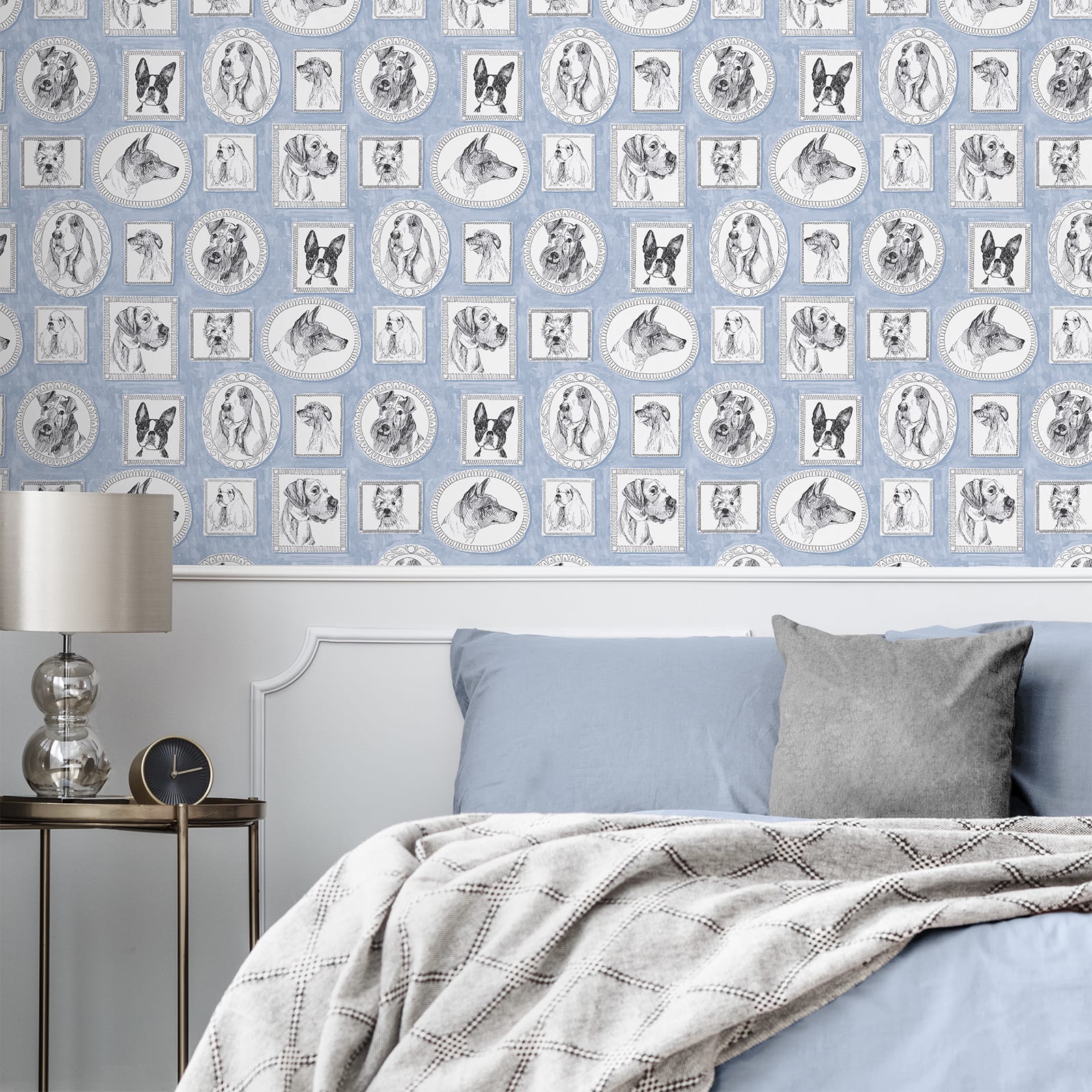 Surface Style Pup Portraits Peel & Stick Wallpaper